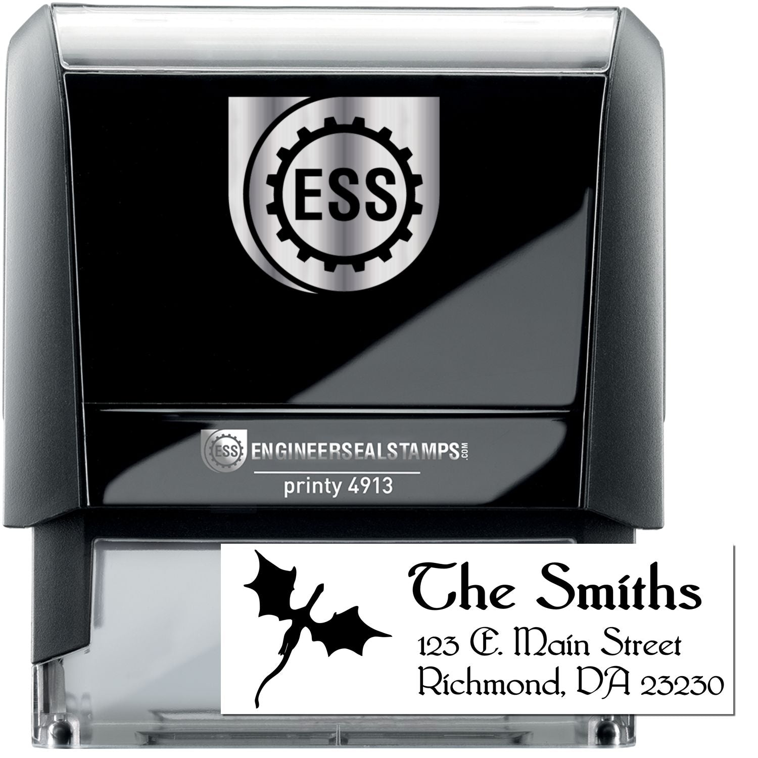 Self-Inking Ripper Dragon Custom Mail Address Stamp