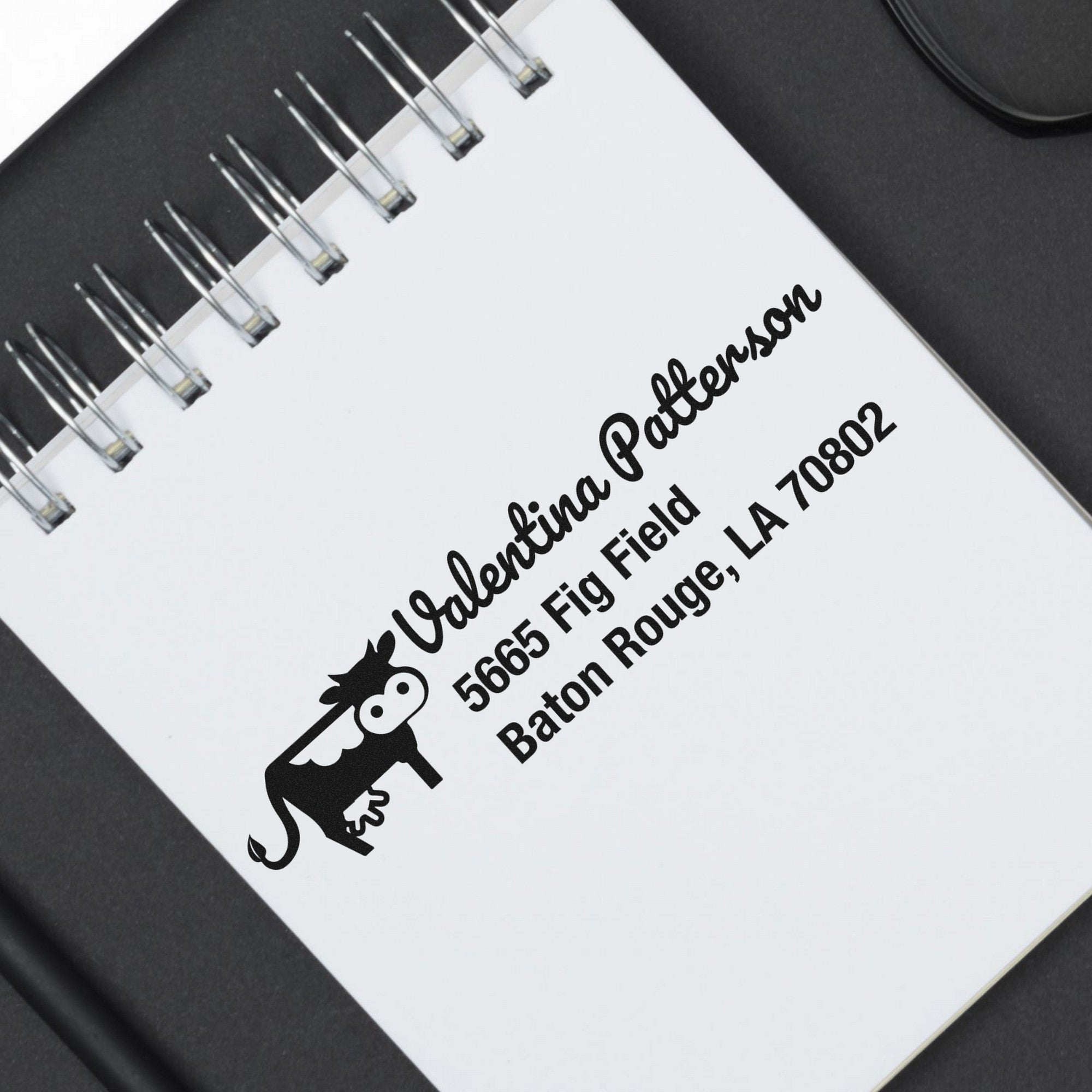 Self-Inking Curious Cow Customize Mailing Stamp