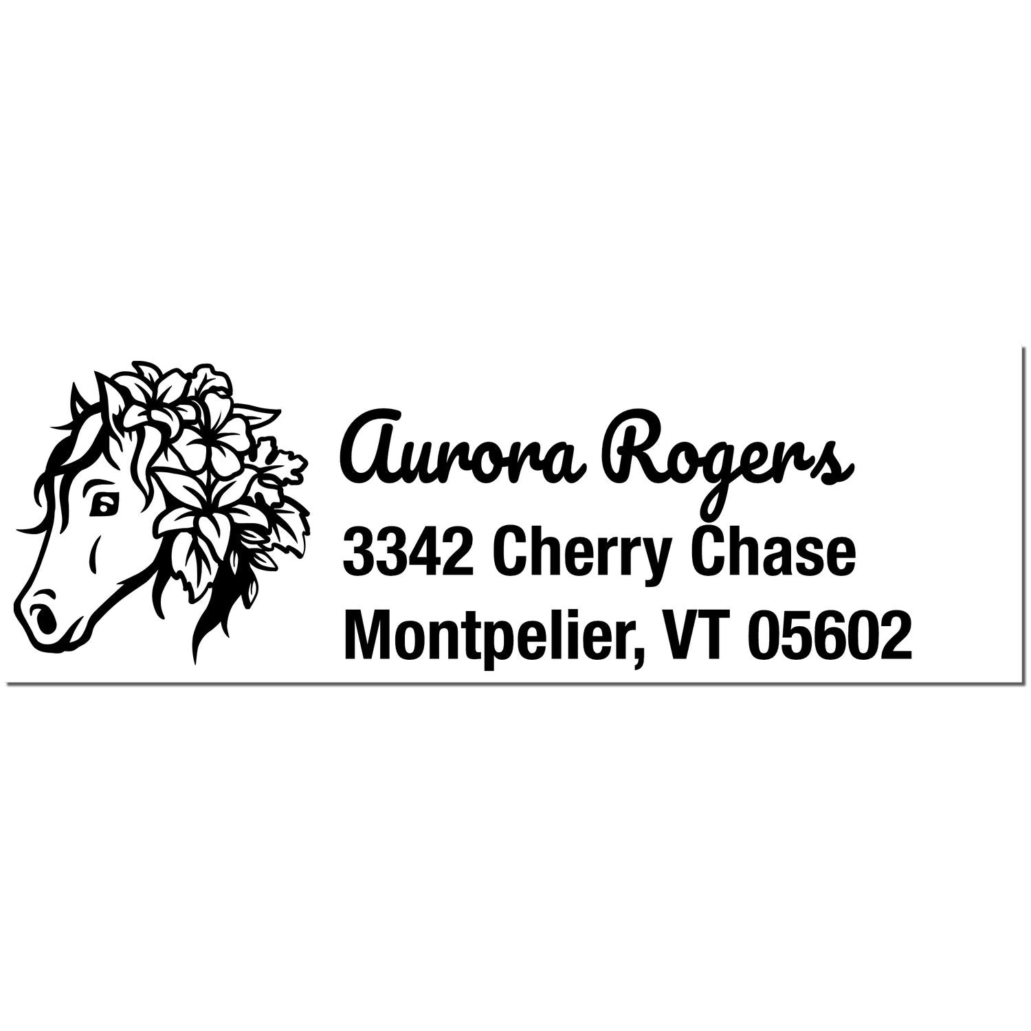 Self-Inking Proud Prince Equestrian Customize Home Address Stamp