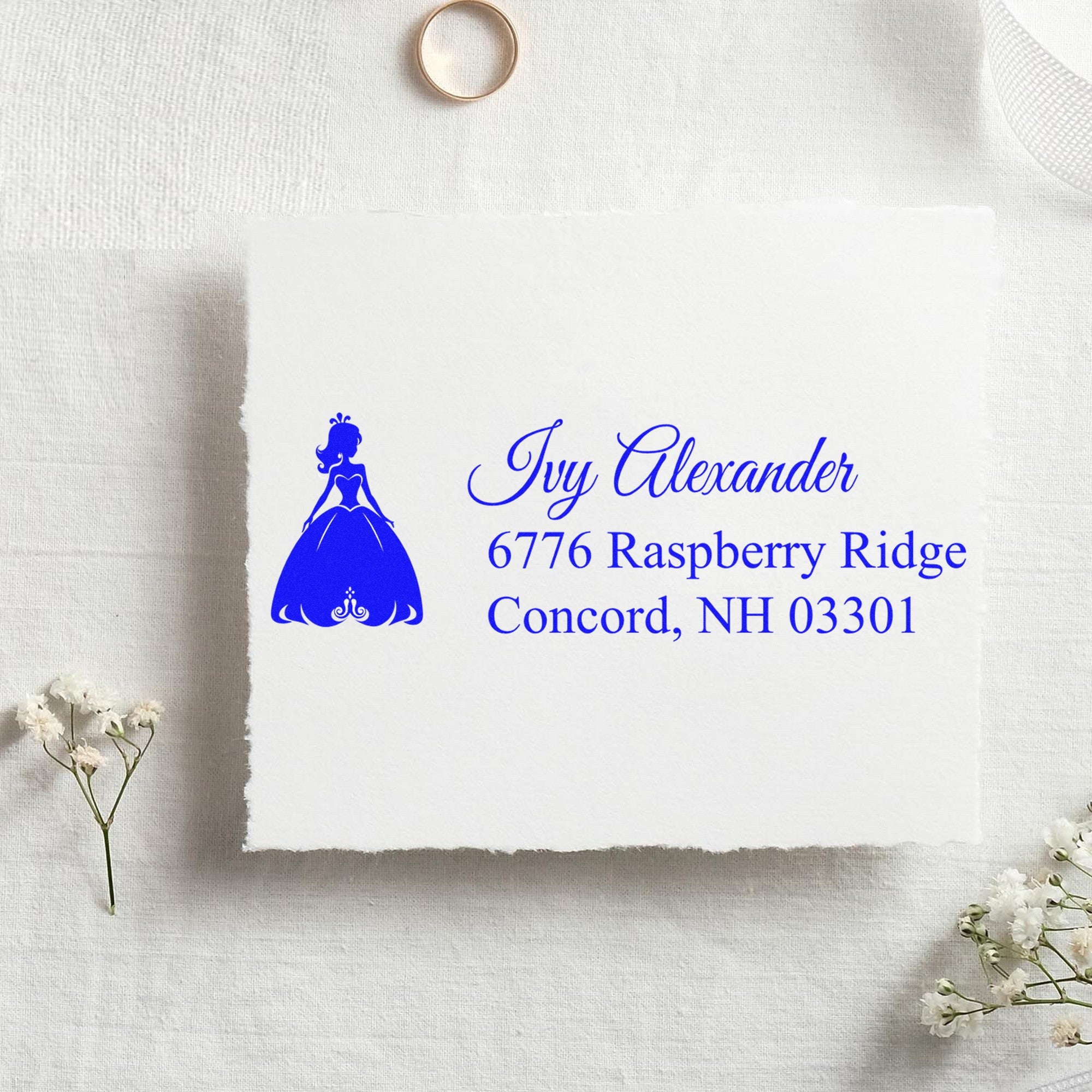 PSI Dreamy Arabella Princess Customized Address Pre-Inked Stamp