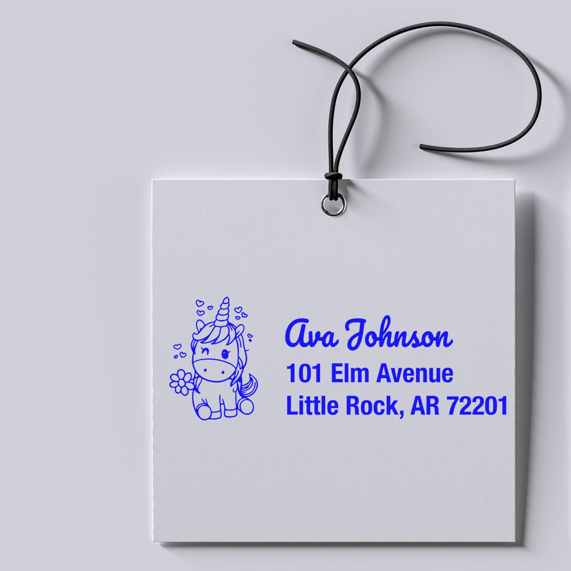 Self-Inking Majestic Mysticwind Magical Unicorn Custom Mailing Address Stamp