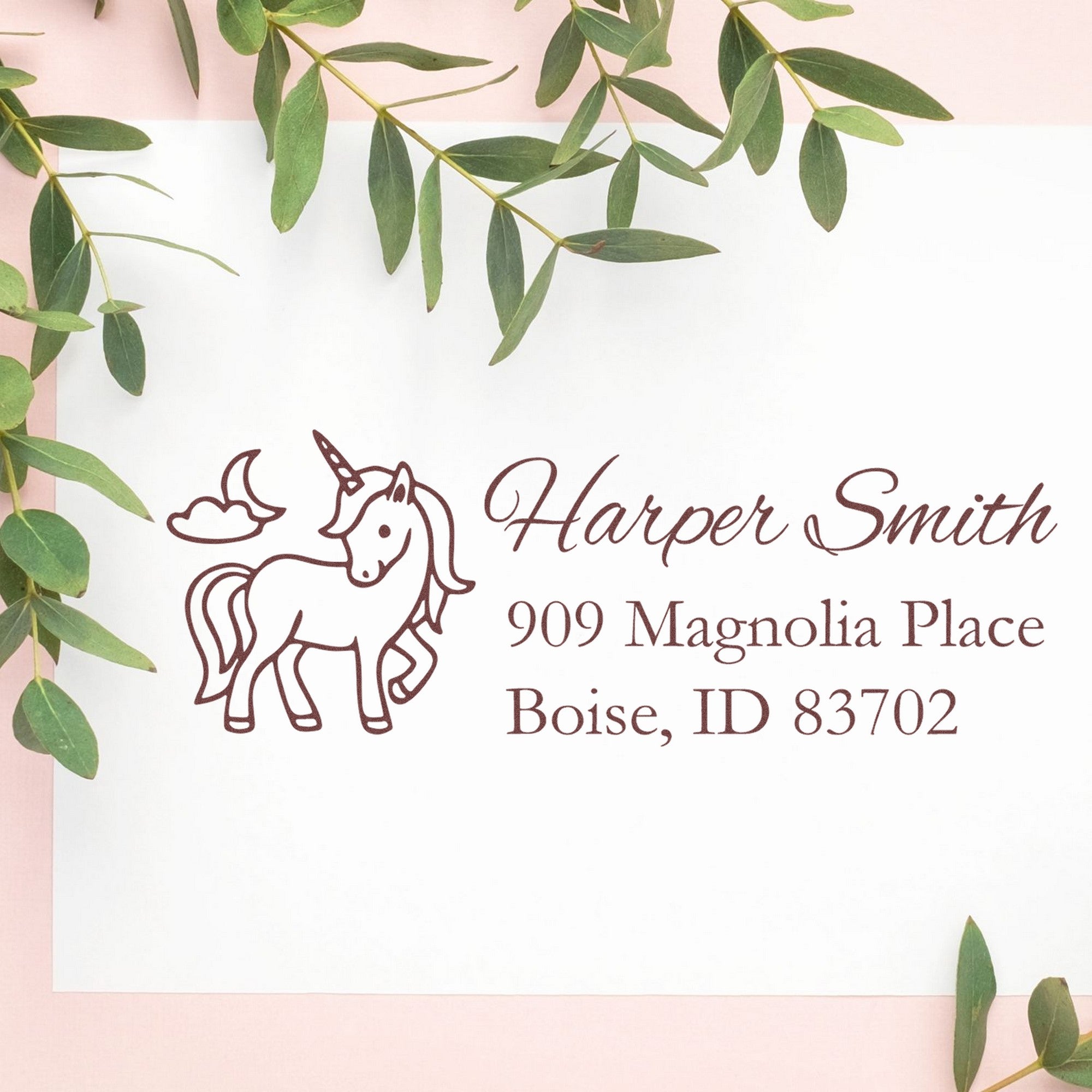 Serene Seraphina Unicorn Customized Home Address