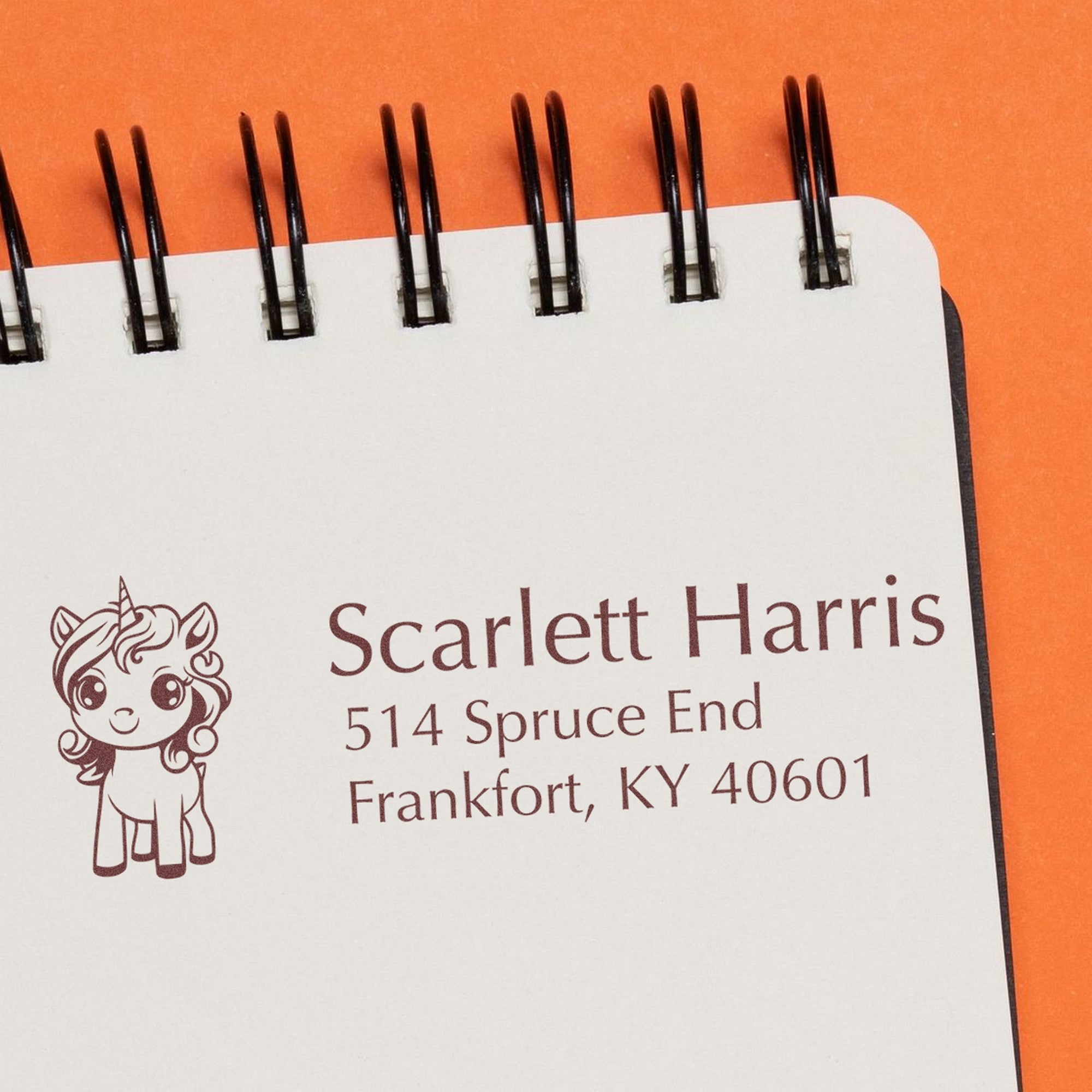 Fiery Sunblaze Unicorn Customized Home Address For Envelopes