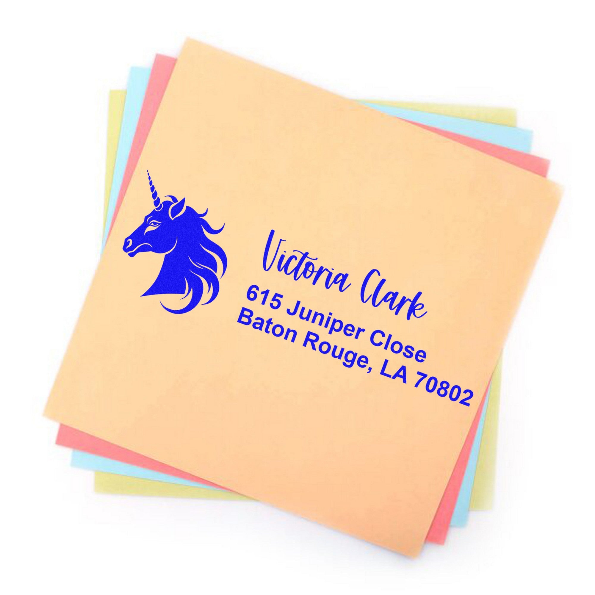 Radiant Radiantglow Mythical Unicorn Customizable Home Address For Envelopes