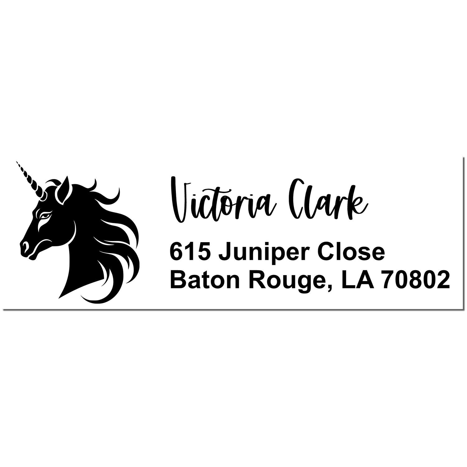 Radiant Radiantglow Unicorn Customized Address Label