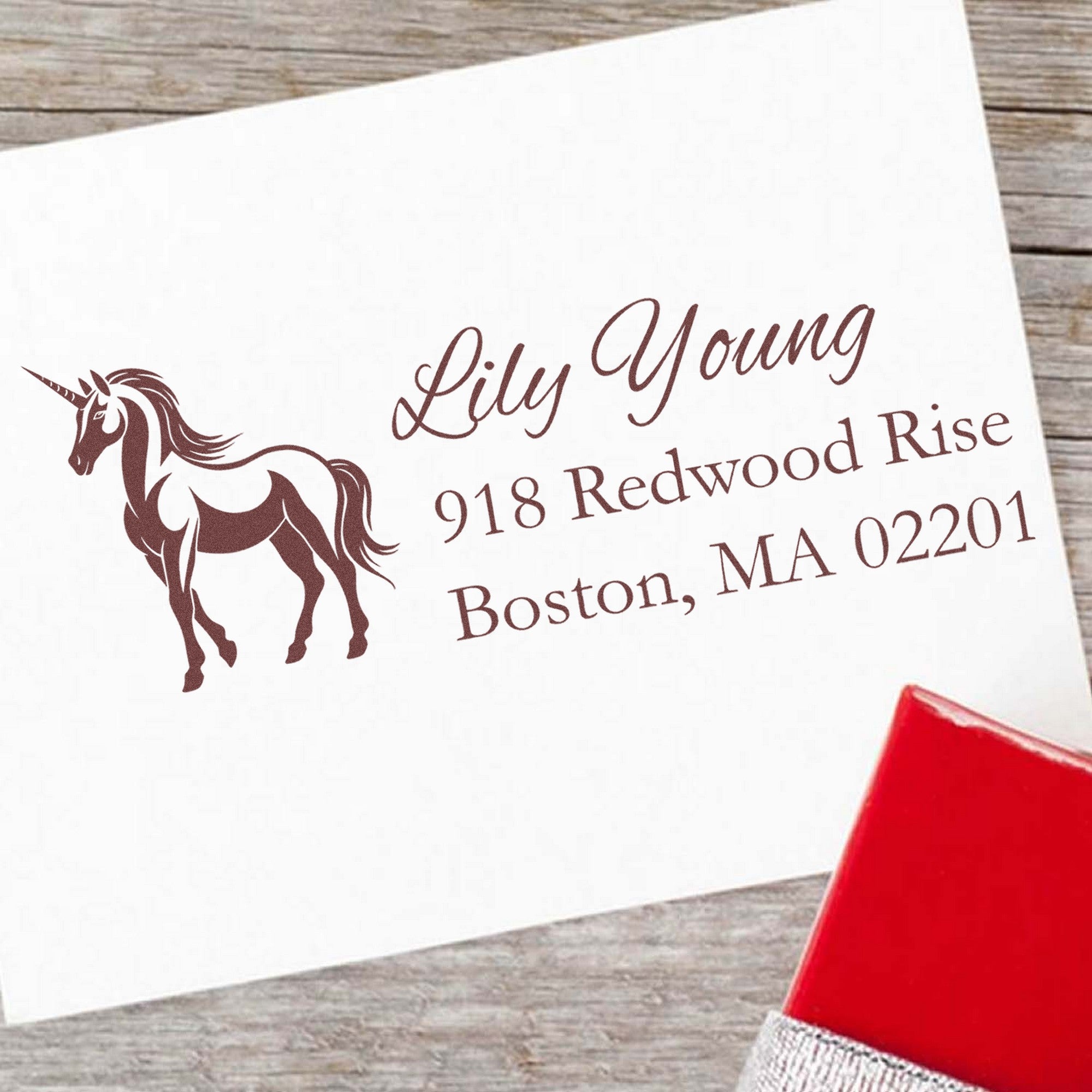 Starlit Skydancer Mythical Unicorn Personalized Return Address