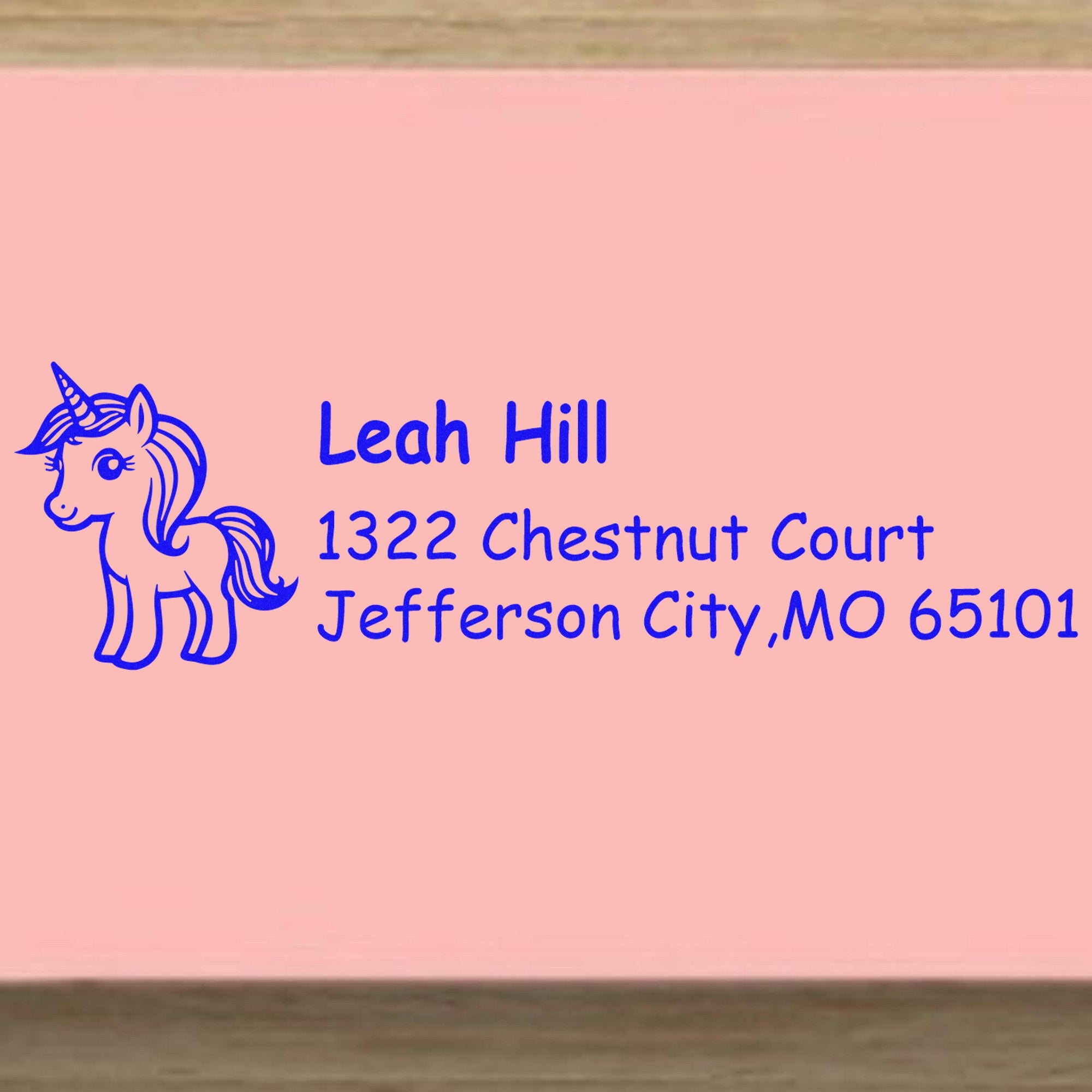 Sapphire Sapphirespirit Unicorn Handmade Address Return