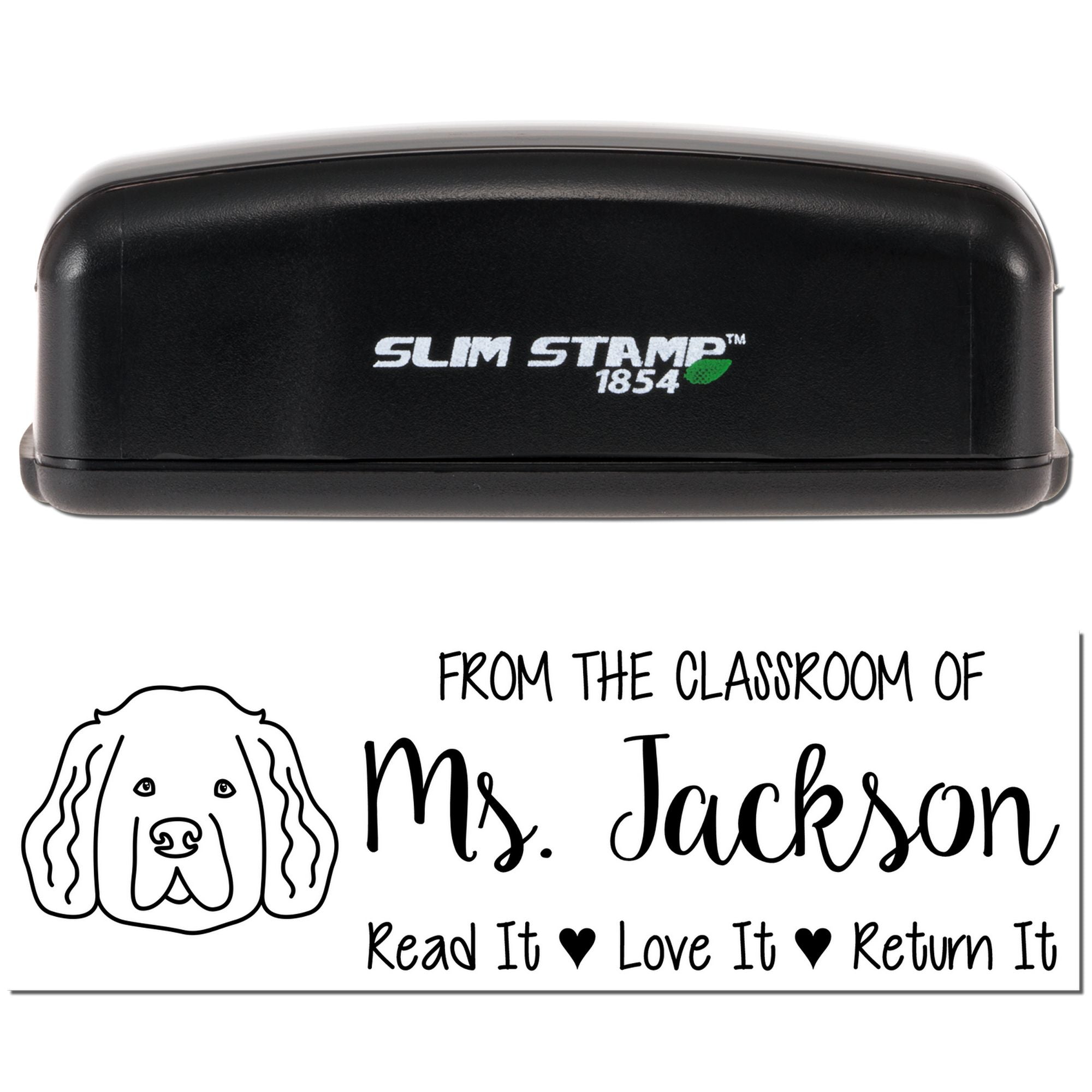 Pre-Inked Newfoundland Outline Custom Classroom Ownership Stamp - Engineer Seal Stamps