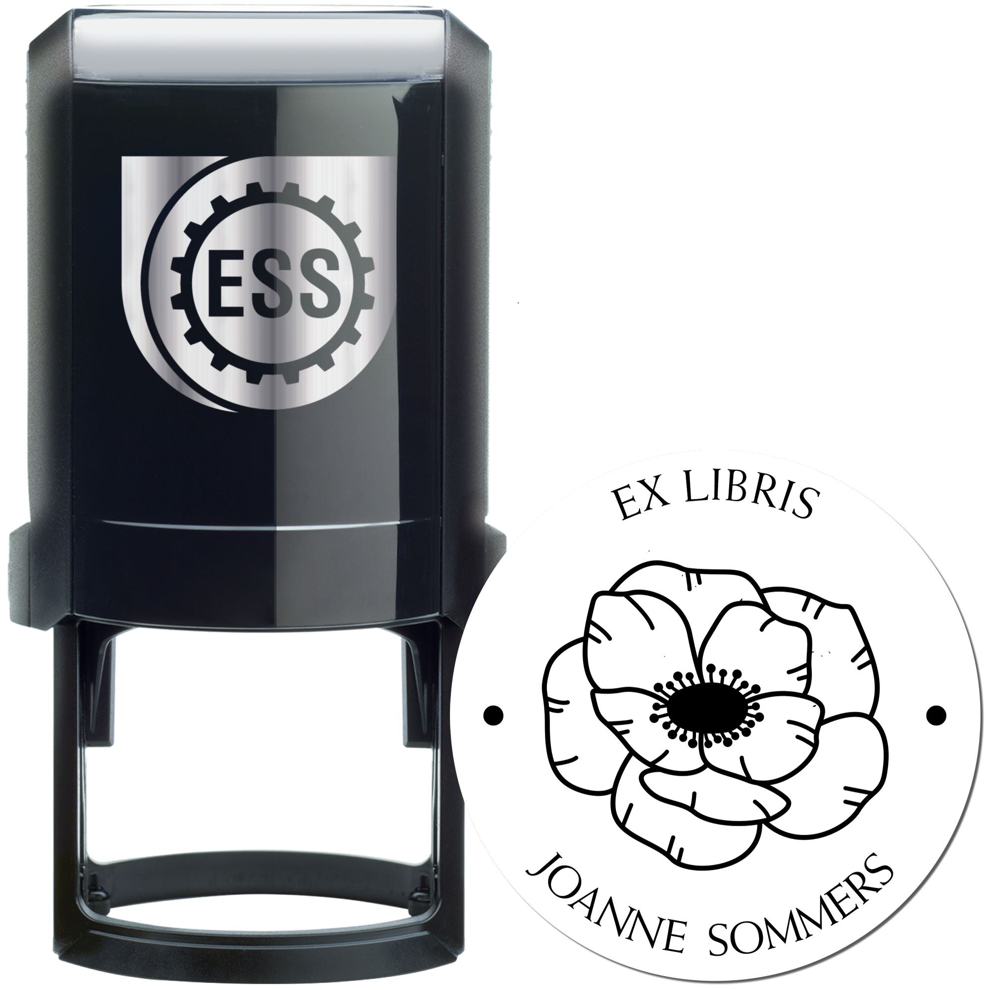Self-Inking Dainty Flowers Customized Love It Stamper - Engineer Seal Stamps