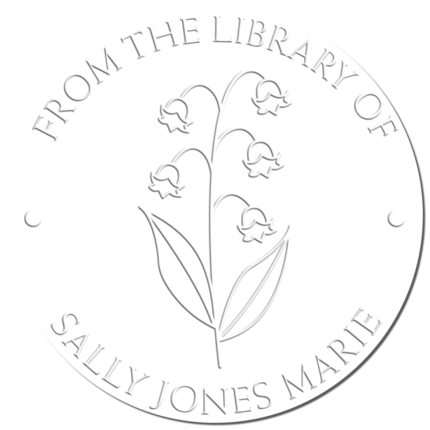 Soft May Lily of the Valley Custom Made Love It Embossing Seal - Engineer Seal Stamps