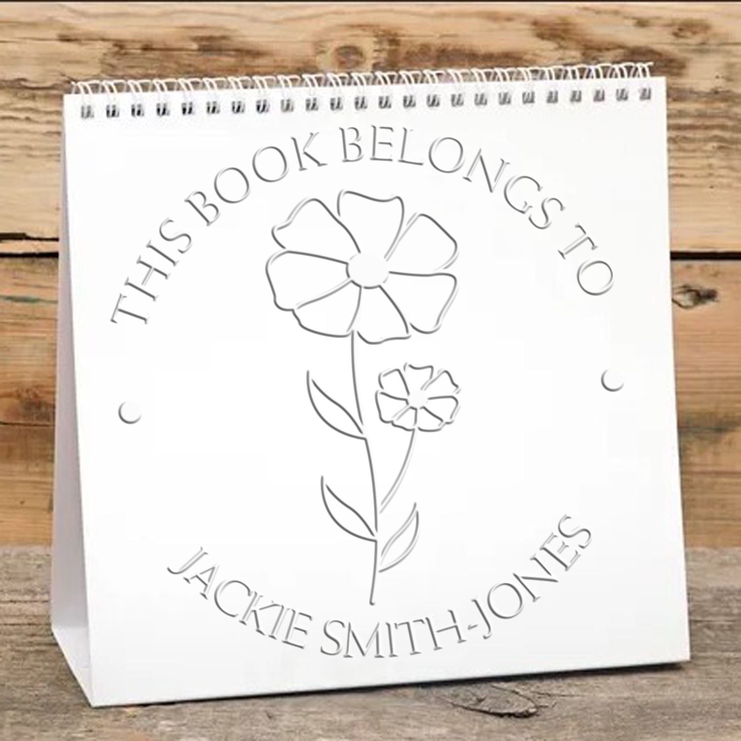 Soft October Cosmos Custom Made My Library Embosser