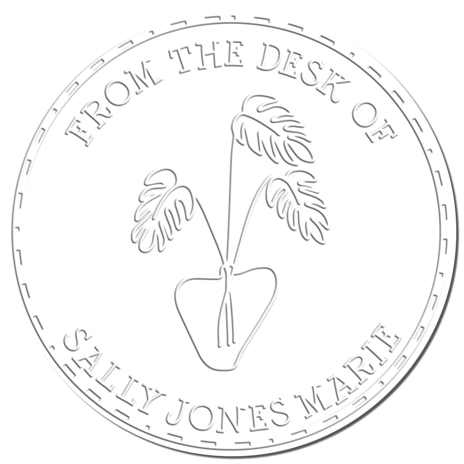 Soft Tantalizing Greenery Custom Bibliophile Embossing Seal
