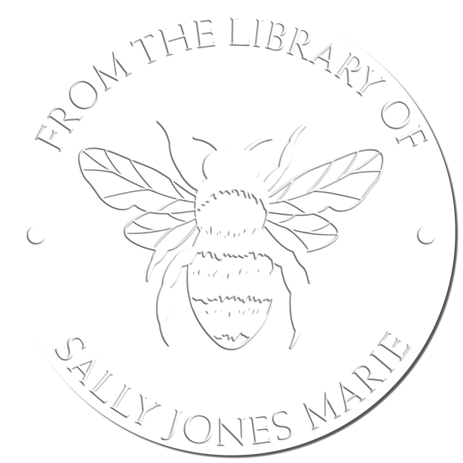 Hybrid Resplendent Hive Custom Made Bibliophile Embossing Stamp - Engineer Seal Stamps