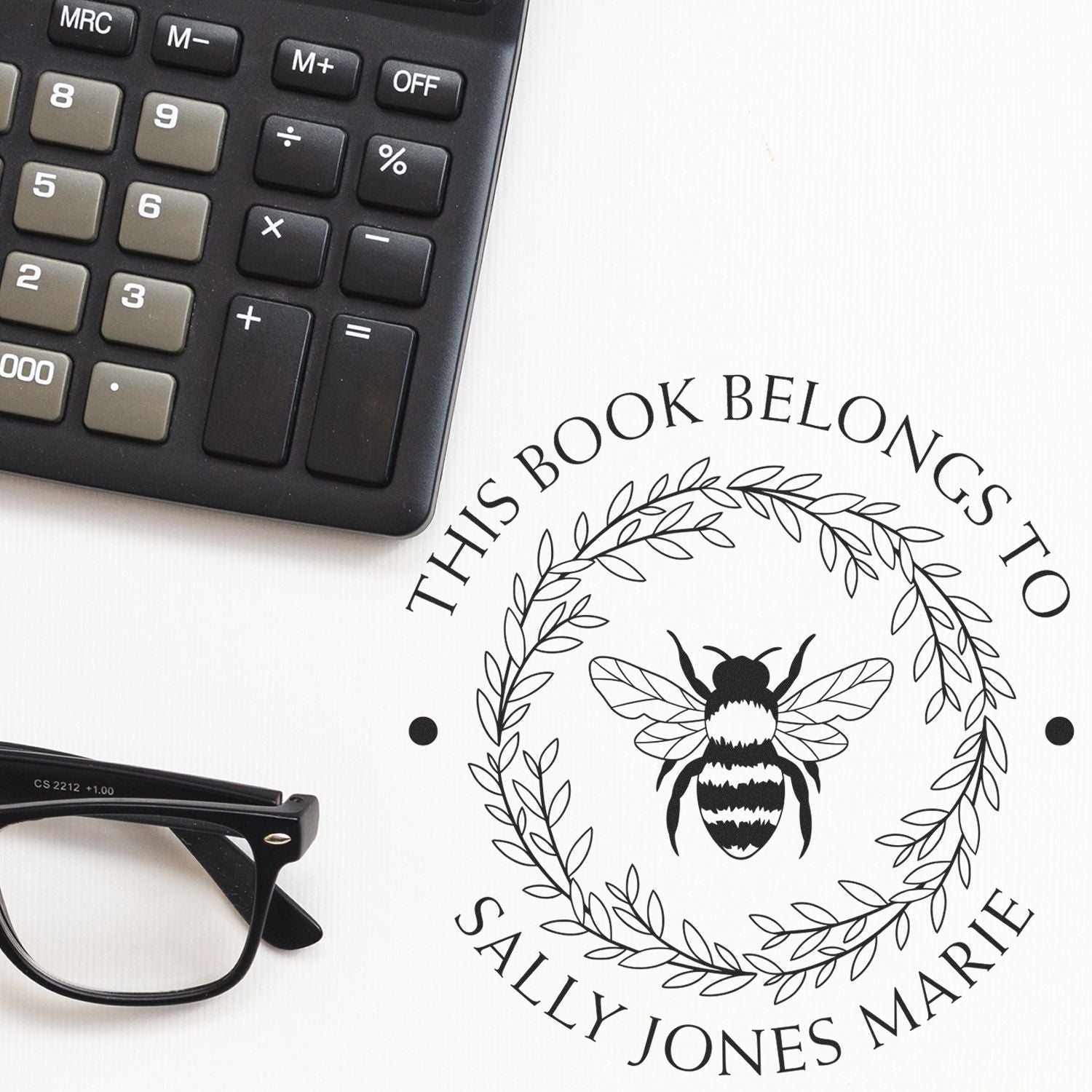 Slim Pre-Inked Enlivening Bee Custom-Made From The Study Of Stamp