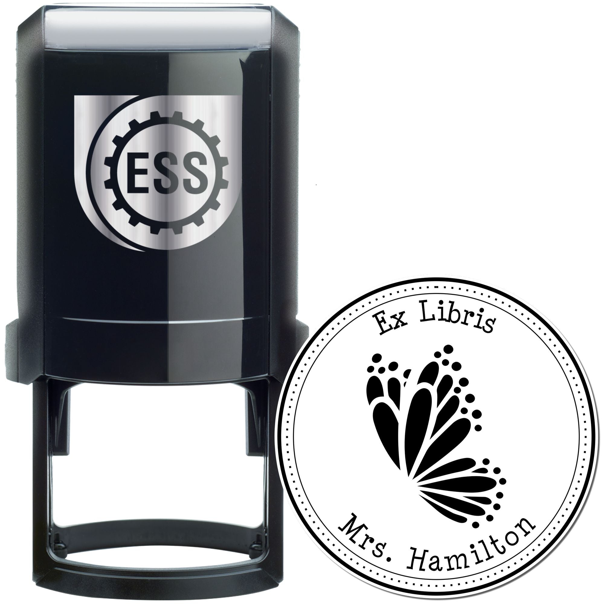 Self-Inking Zesty Butterfly Custom Read It Love It Return It Stamper - Engineer Seal Stamps