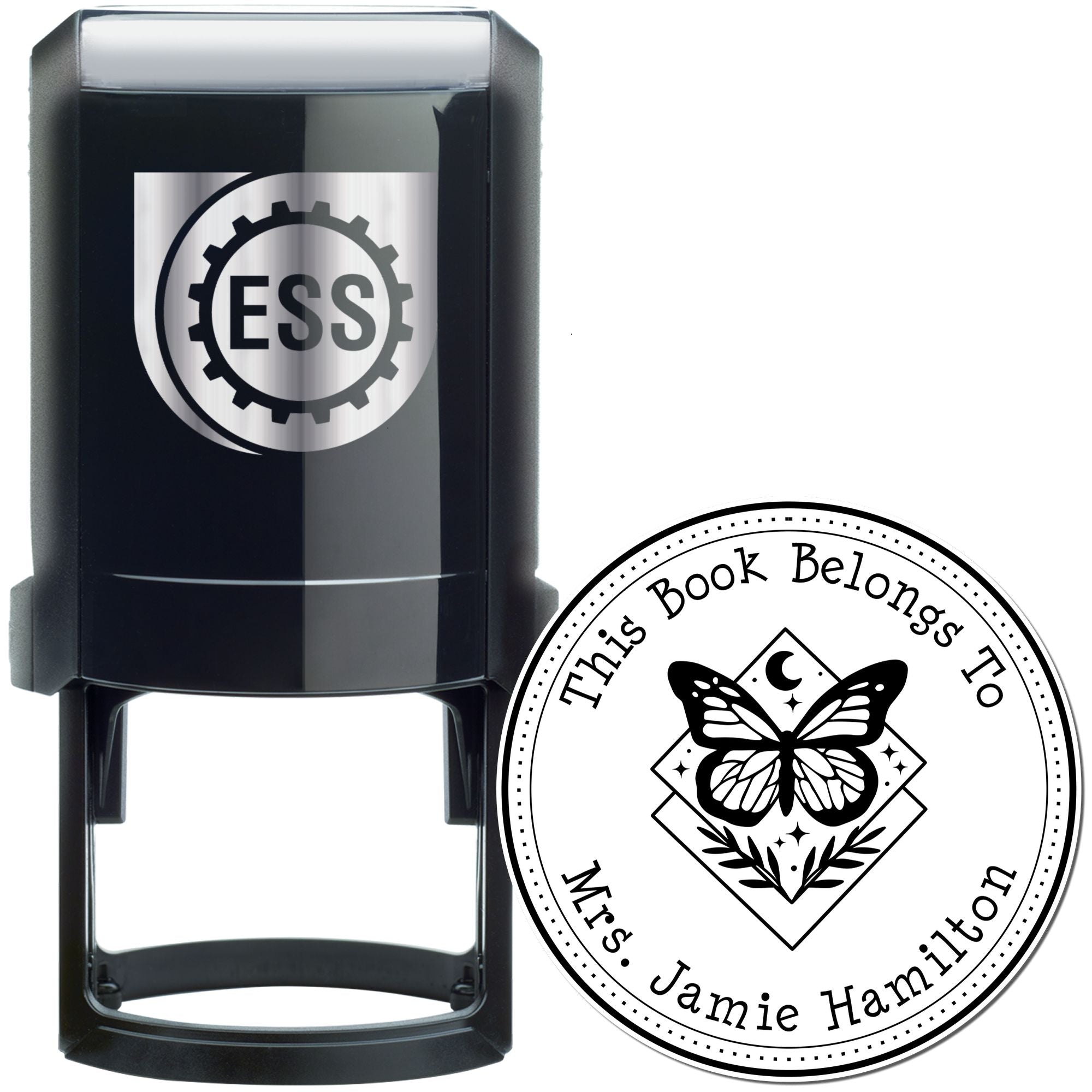 Self-Inking Beautiful Butterfly Personalized Read It Stamp - Engineer Seal Stamps