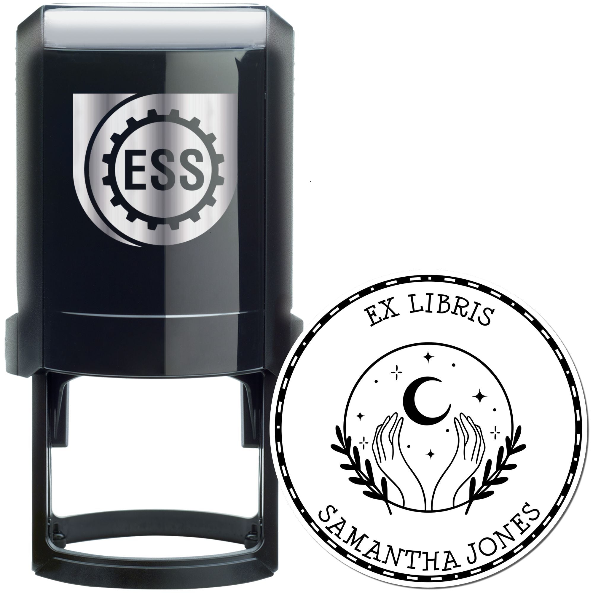 Self-Inking Elegant Celestial Sphere Personalized Read It Stamper - Engineer Seal Stamps