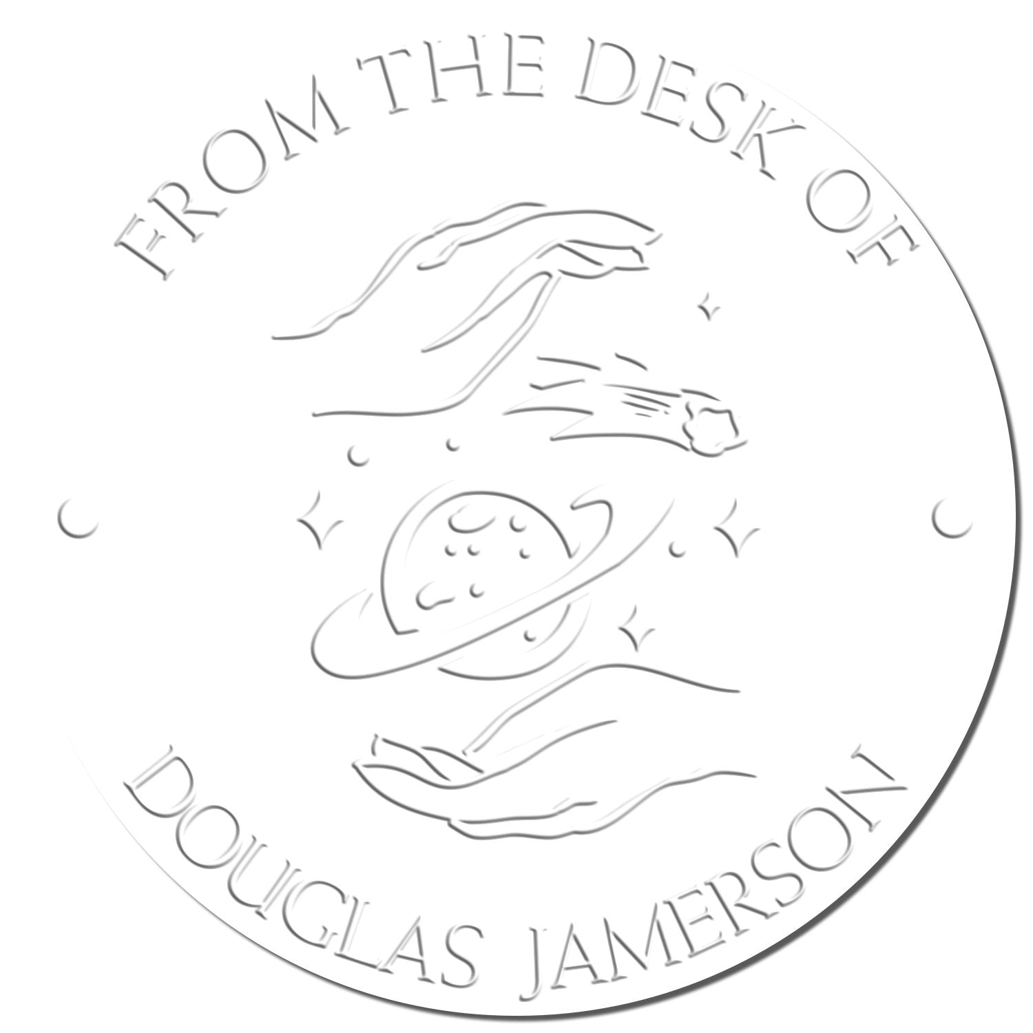 Soft Graceful Planets Personalized Book Library Seal Press