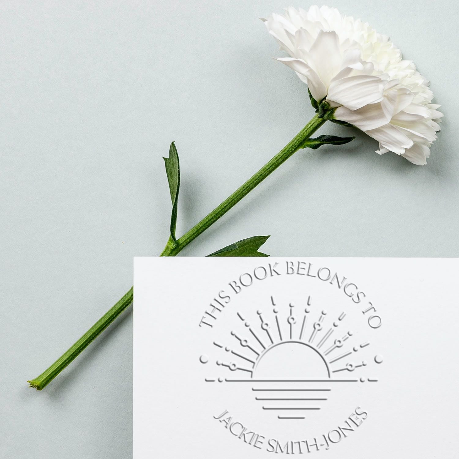 Soft Graceful Morning Custom Made Name Inscription Seal Press
