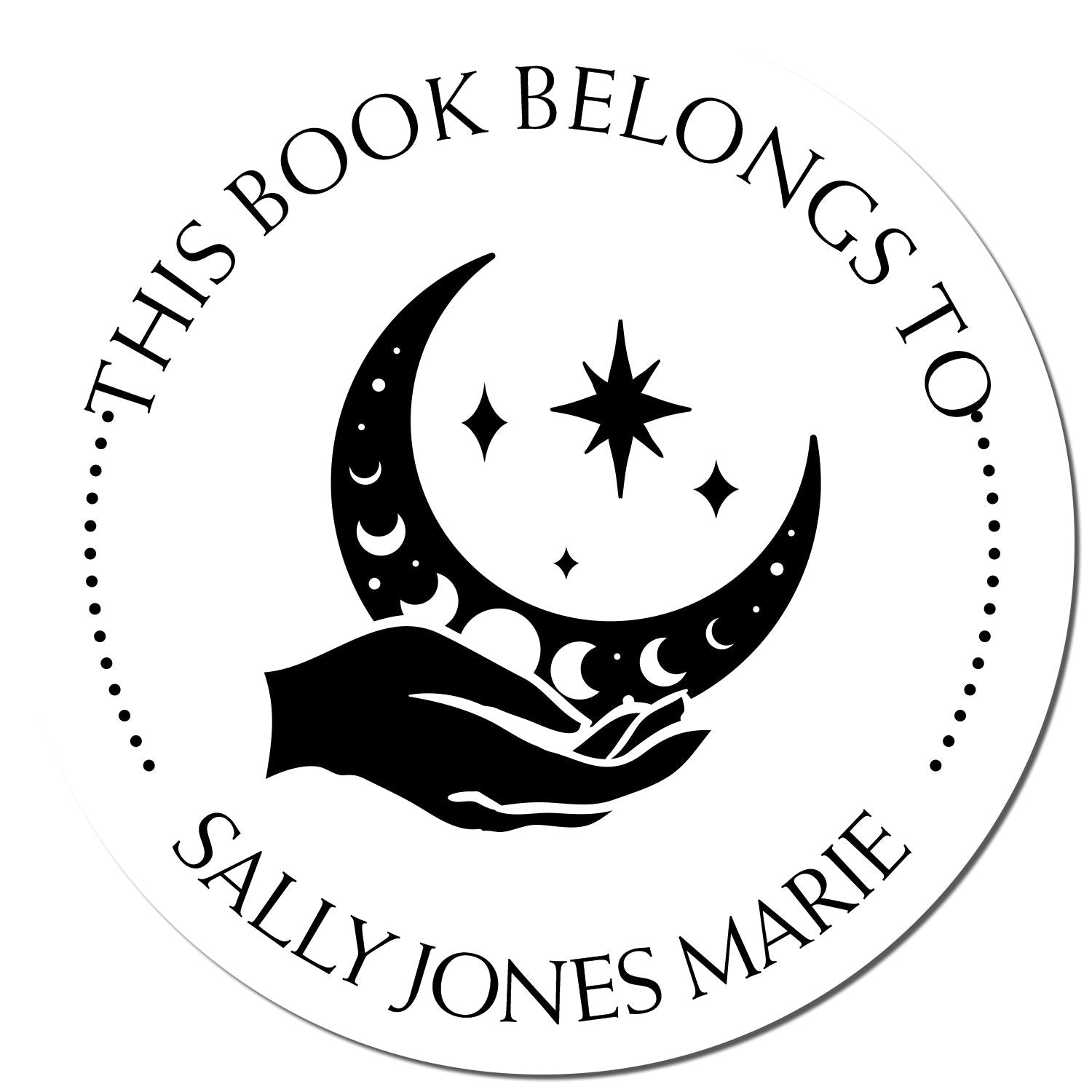 Pre-Inked Vivid Sky Personalized Name Inscription Stamper - Engineer Seal Stamps