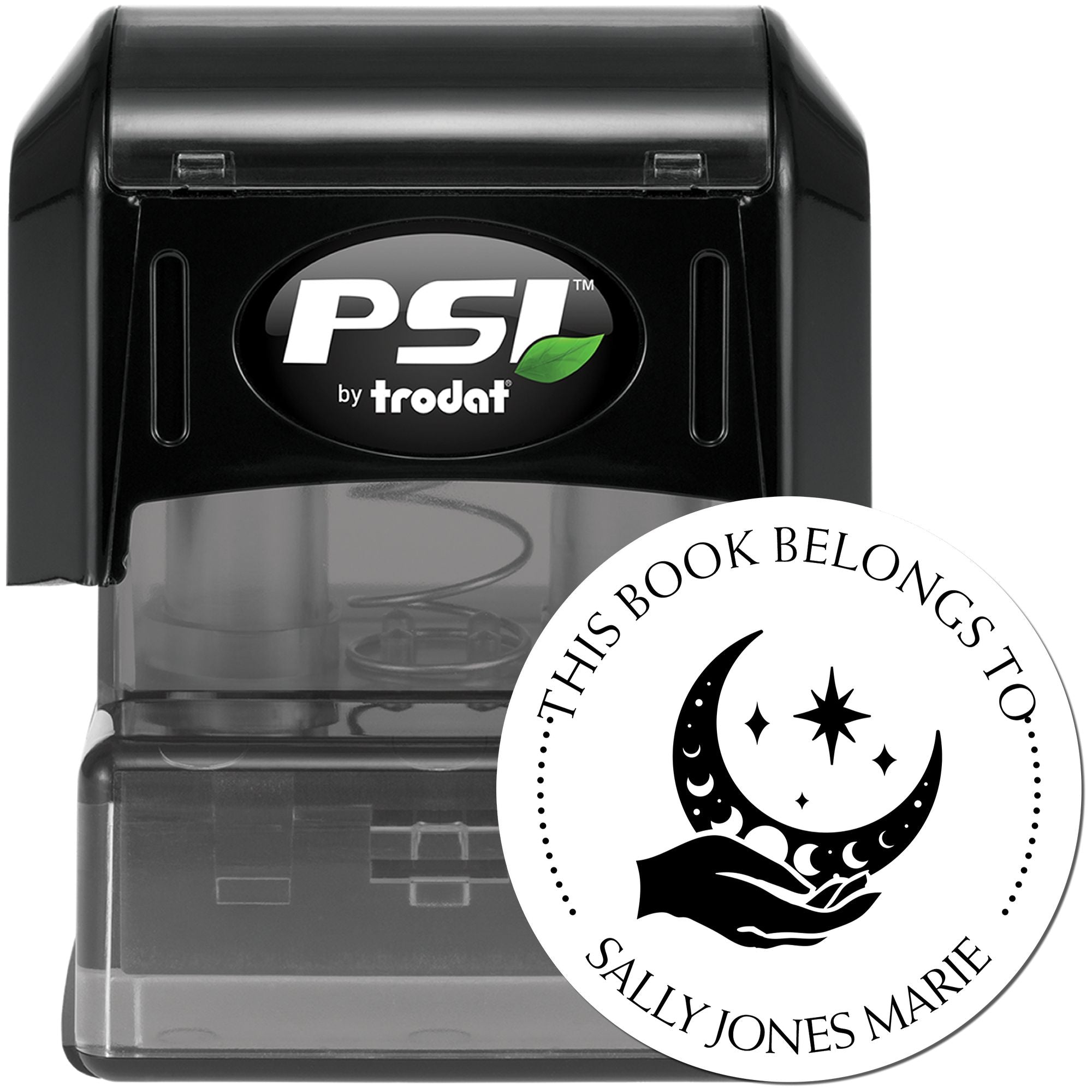 PSI Pre-Inked Vivid Sky Customized Read It Love It Return It Stamper - Engineer Seal Stamps