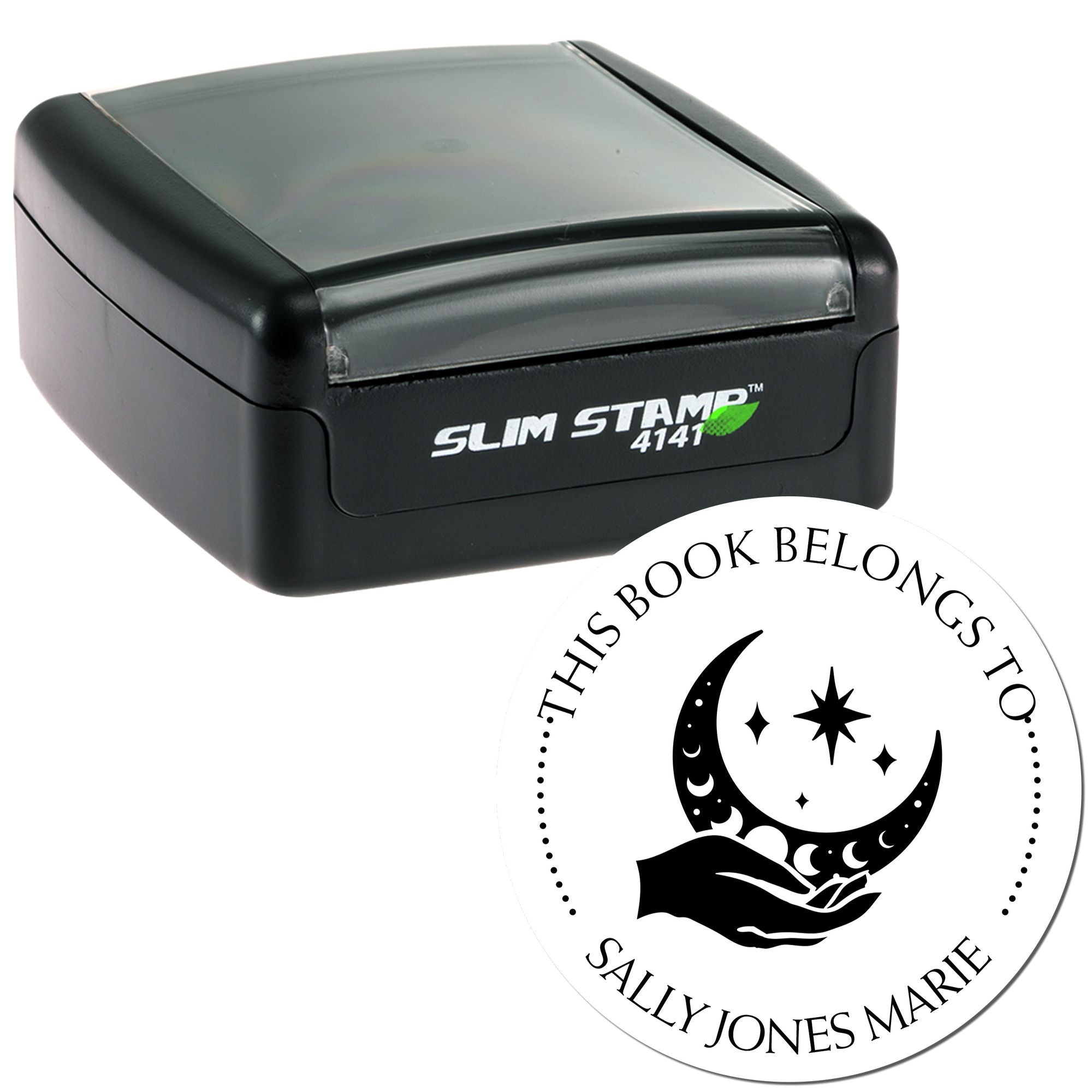 Pre-Inked Vivid Sky Personalized Name Inscription Stamper - Engineer Seal Stamps