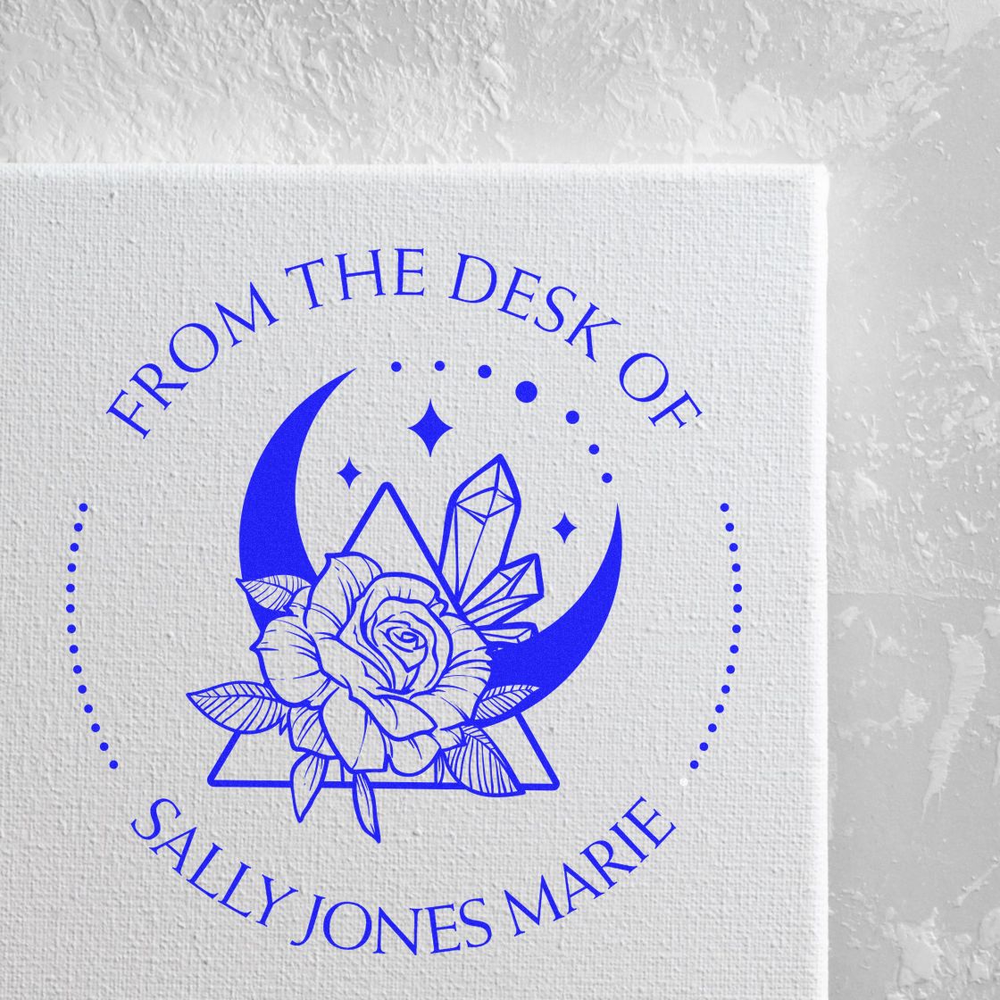 PSI Pre-Inked Exquisite Luna Personalized Belongs To Stamp - Engineer Seal Stamps