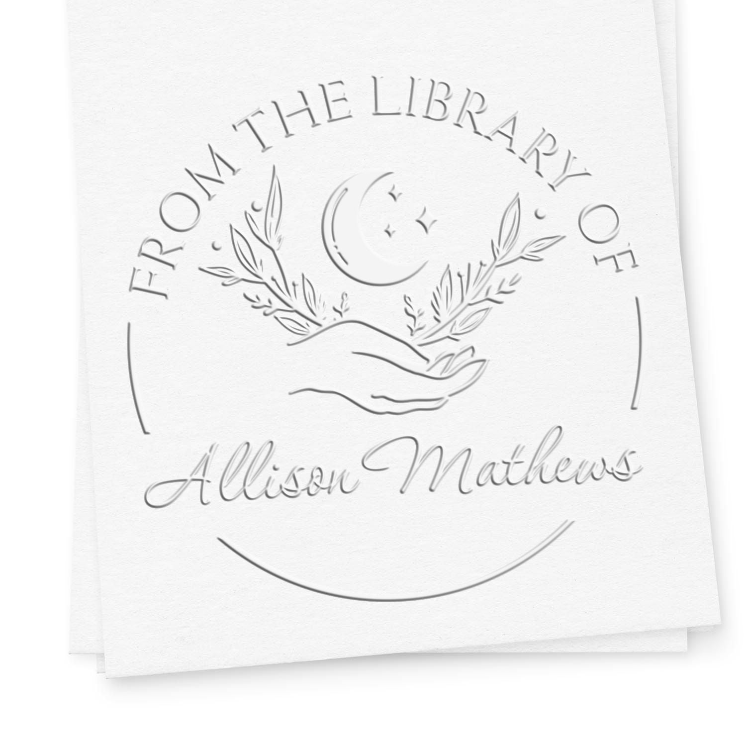 Desk Luminous Luna Personalized Read It Embossing Stamp - Engineer Seal Stamps