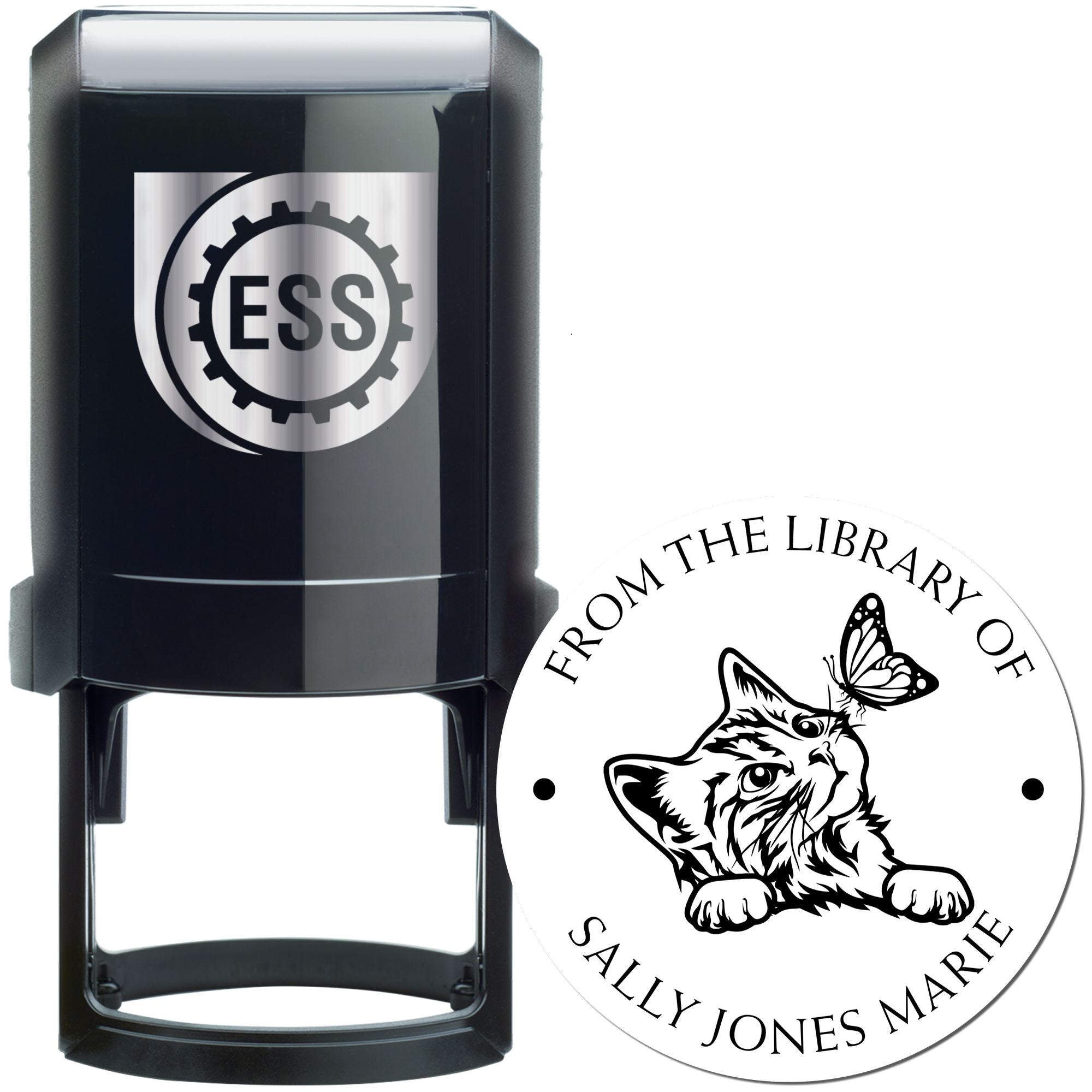 Self-Inking Enchanting Kitten Personalized Belongs To Stamp - Engineer Seal Stamps