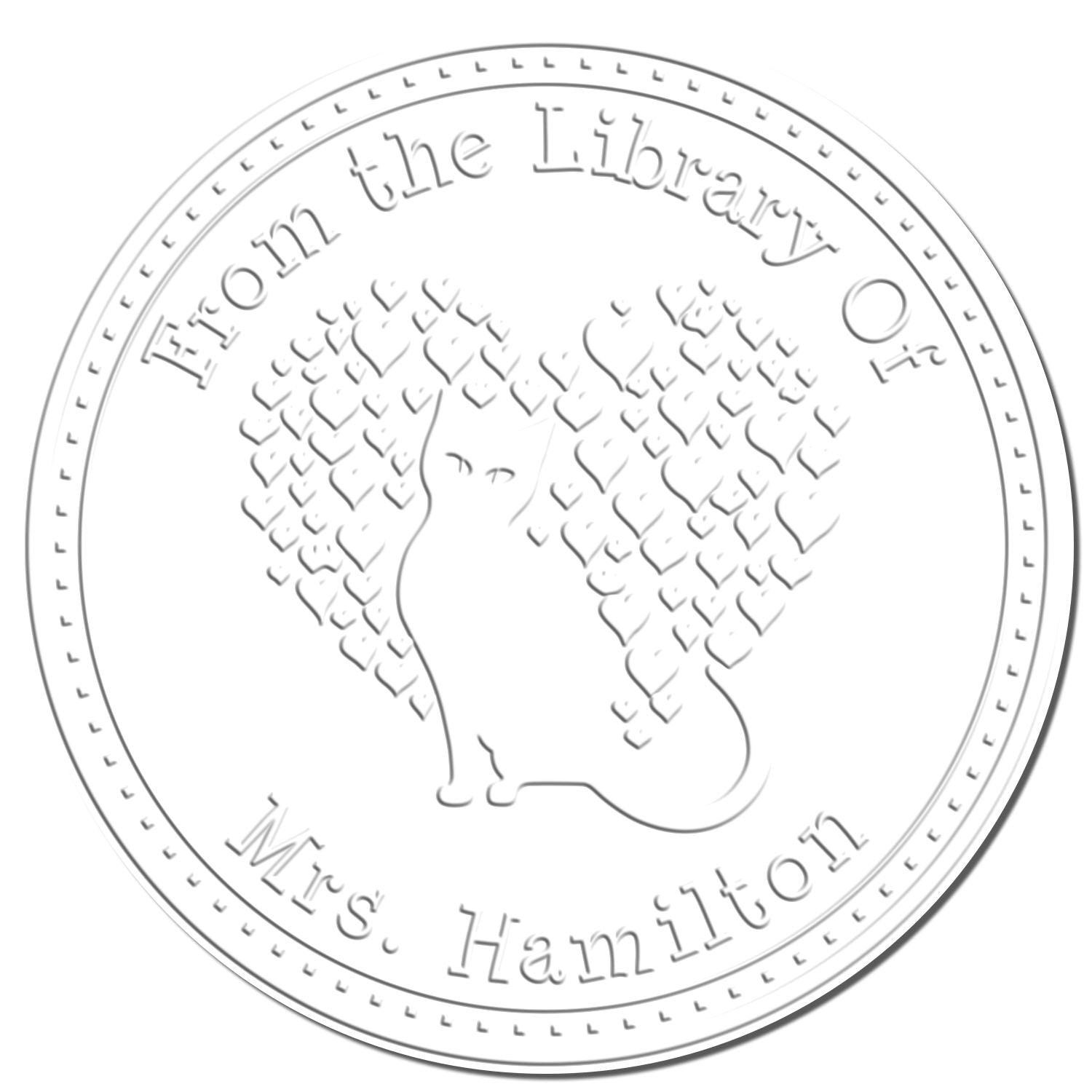 Hybrid Lithe Kitten Custom From The Library Of Embossing Stamp - Engineer Seal Stamps