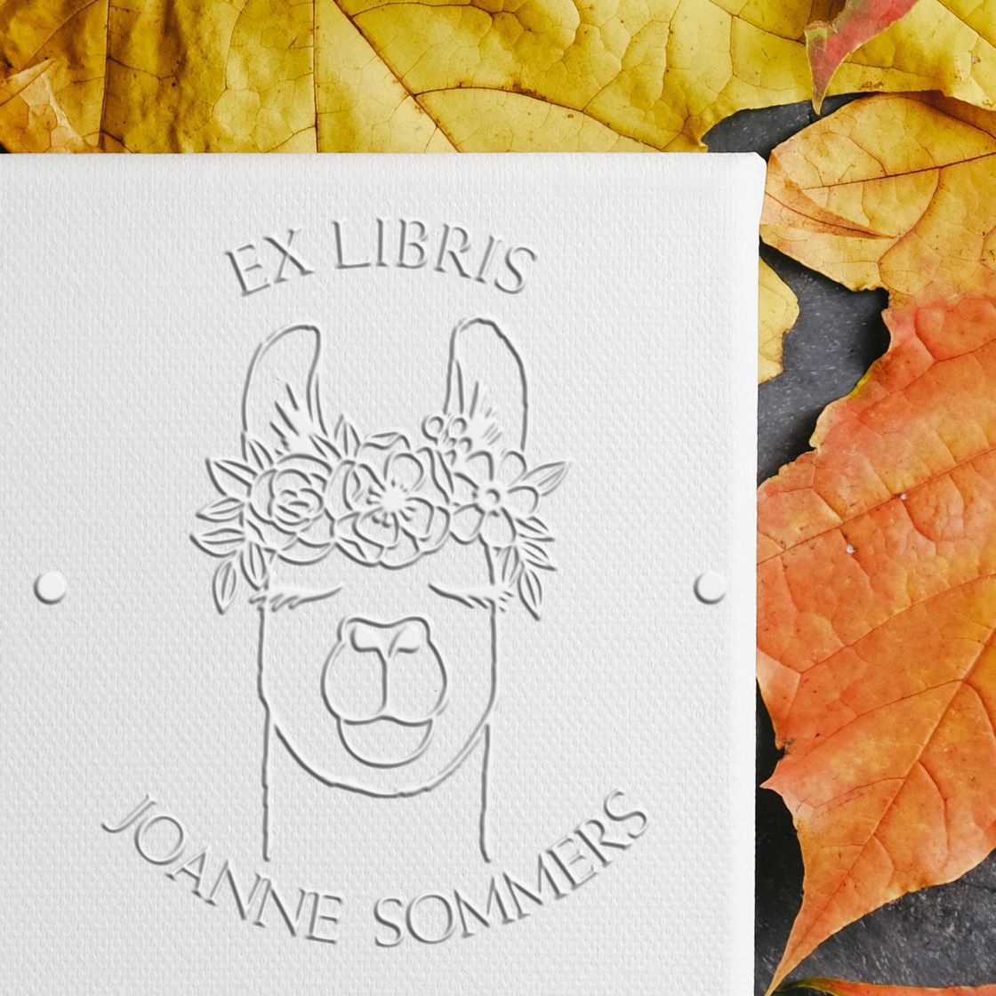 No Drama Lama Hybrid Personalized Book Insignia Embossing Seal - Engineer Seal Stamps