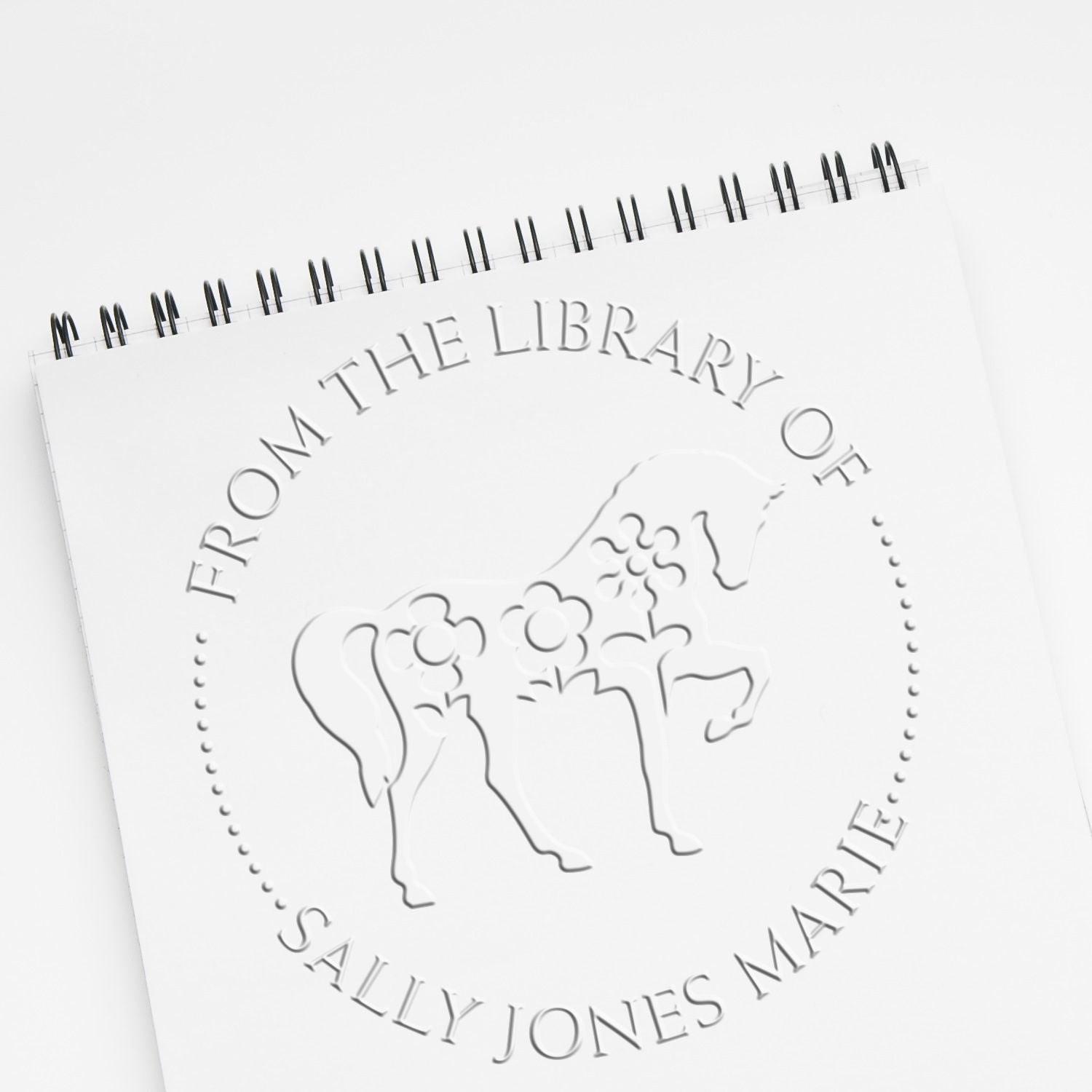 Soft Powerful Pony Customized Book Ownership Embosser