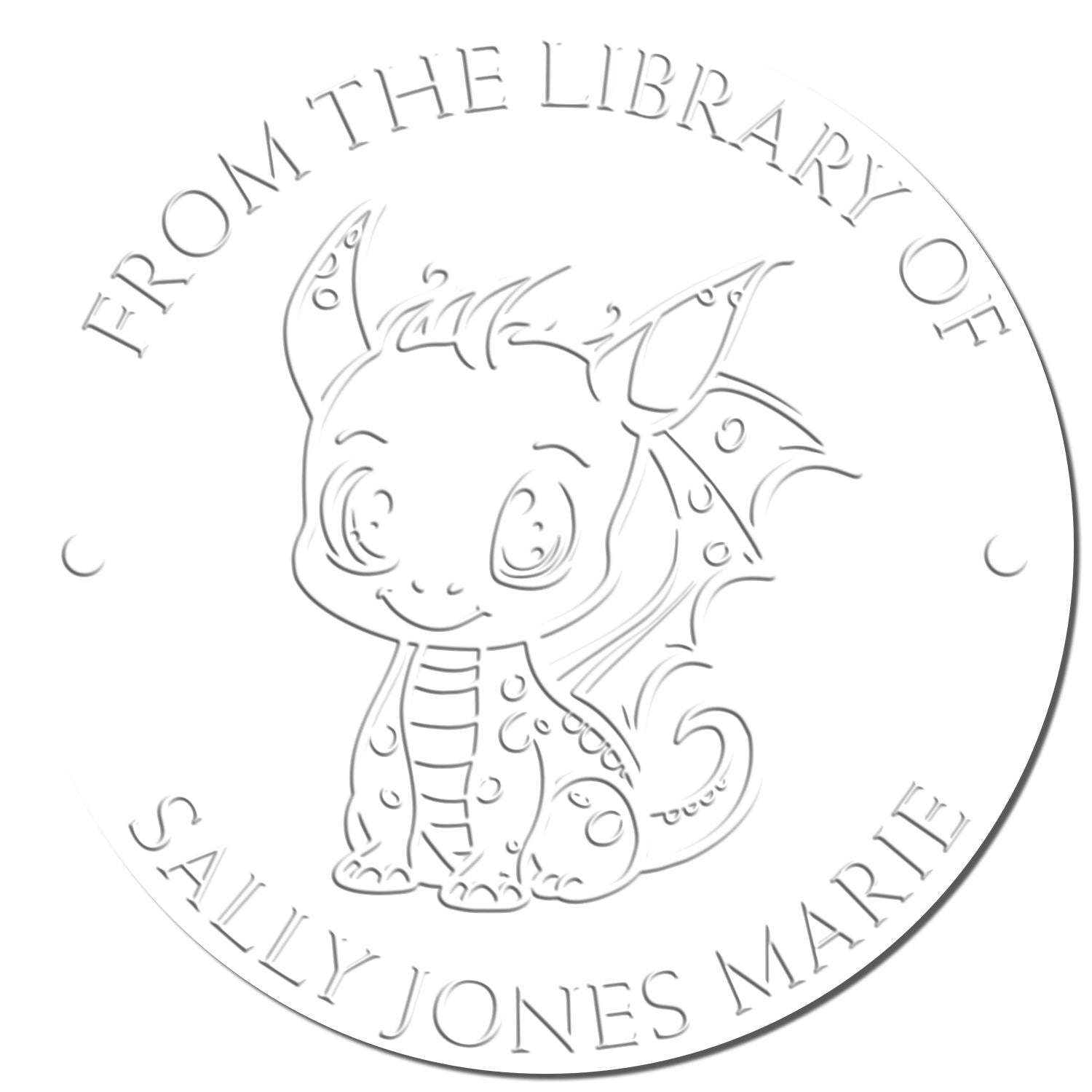 Darling Dragon Handheld Custom Book Ownership Seal
