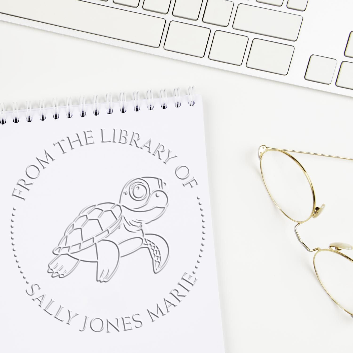 Soft Friendly Turtle Custom Made Belongs To Embossing Stamp