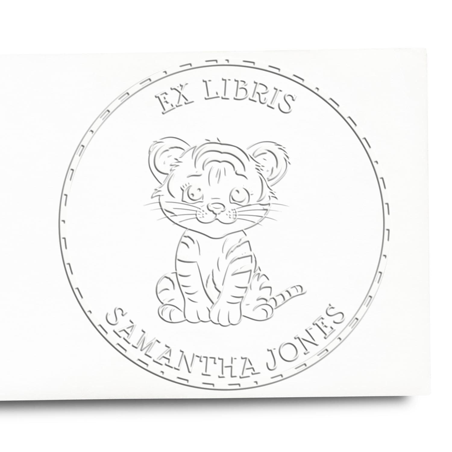 Desk Baby Tigress Custom Made Library Collection Embossing Stamp - Engineer Seal Stamps