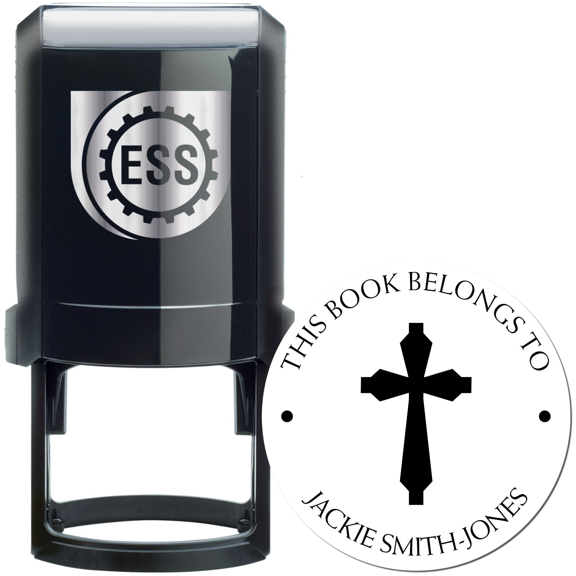 Self-Inking Regal Cross Address Stamp - Engineer Seal Stamps