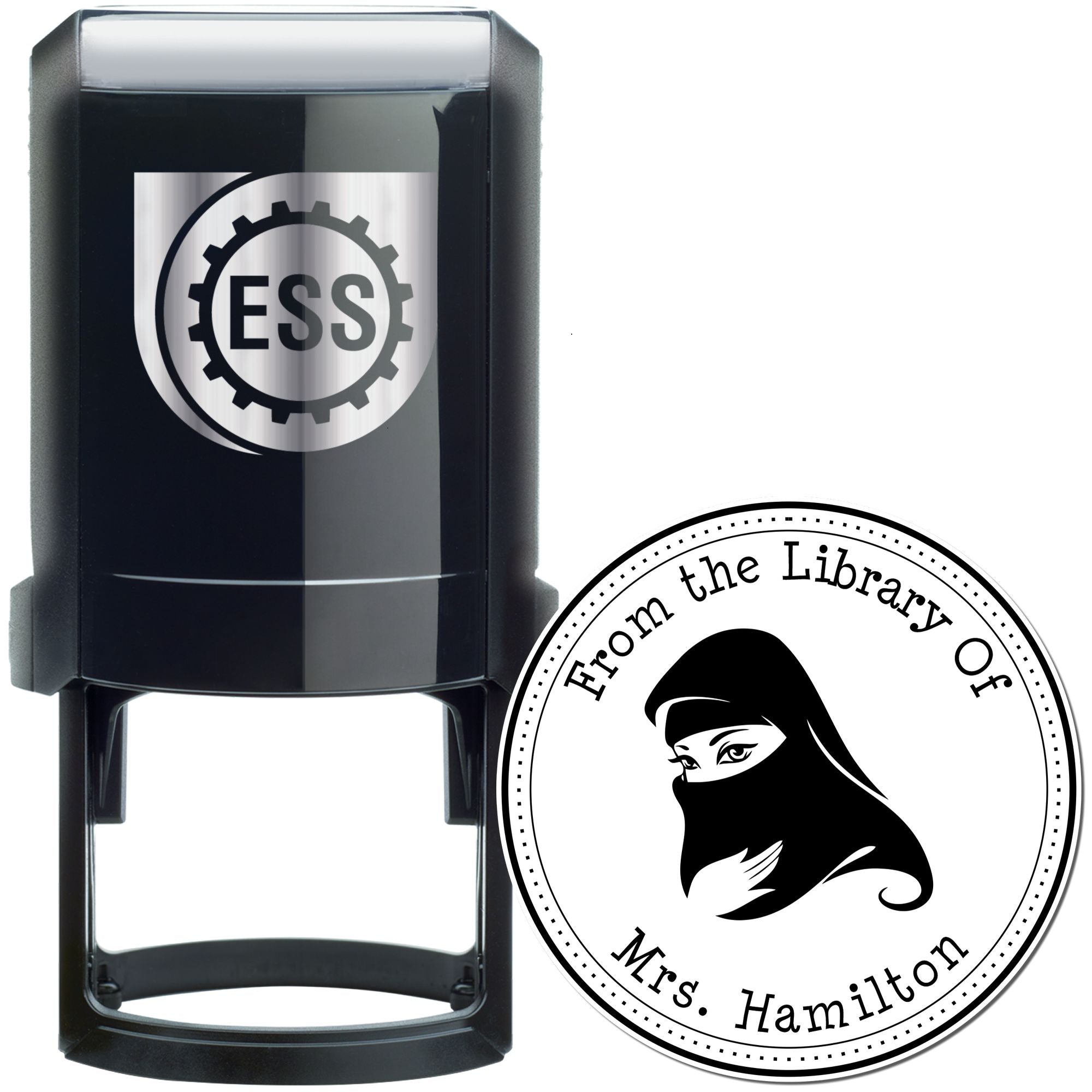 Self-Inking Spiritual Veil Personalized Address Stamp - Engineer Seal Stamps