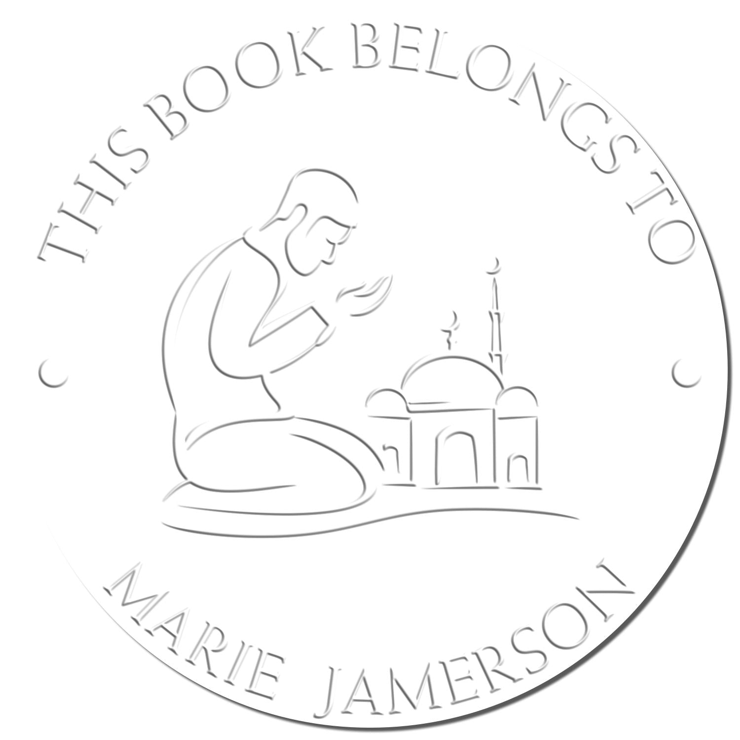 Desk Praying Man Return Address Seal Stamp - Engineer Seal Stamps