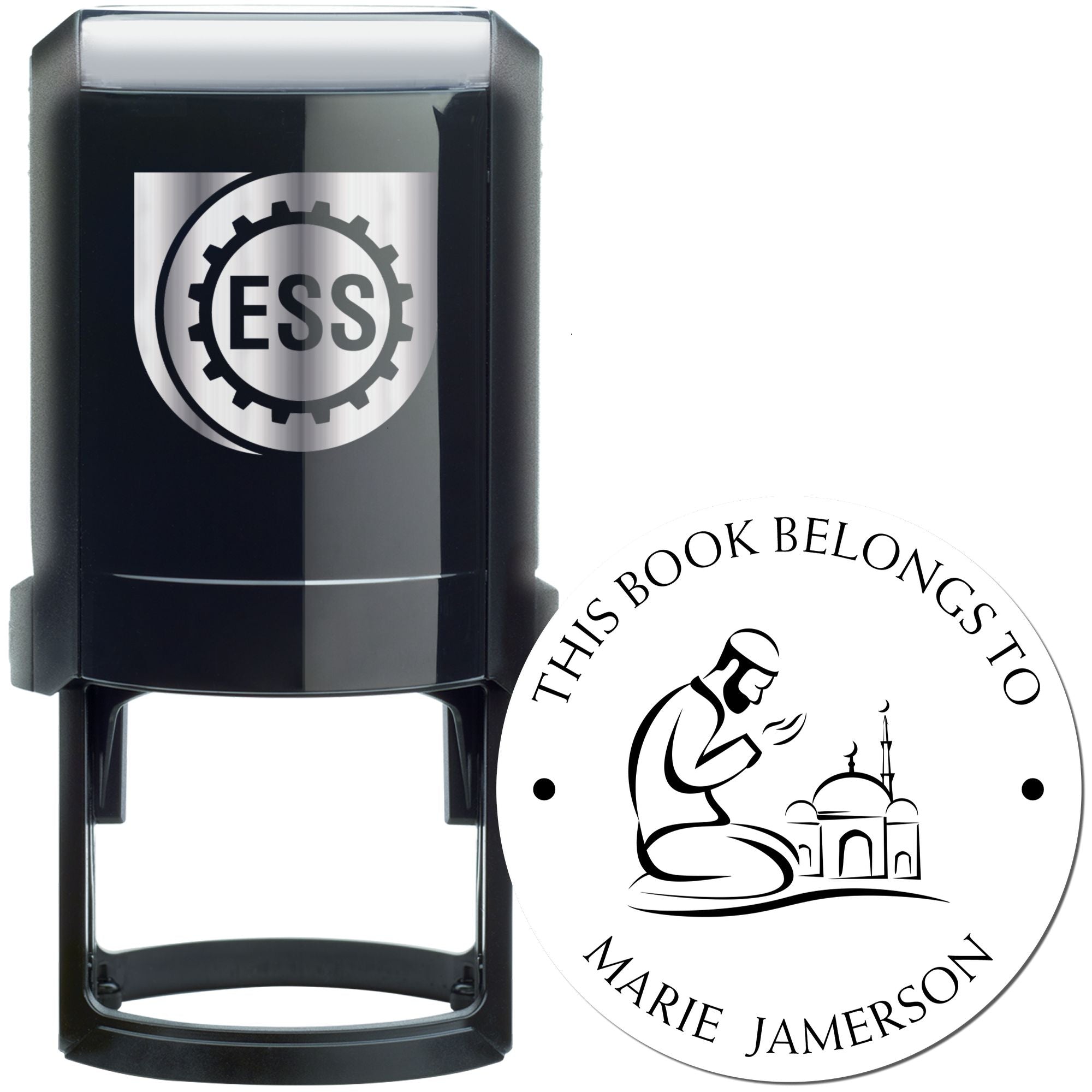 Self-Inking Praying Man Personalized Home Stamp - Engineer Seal Stamps