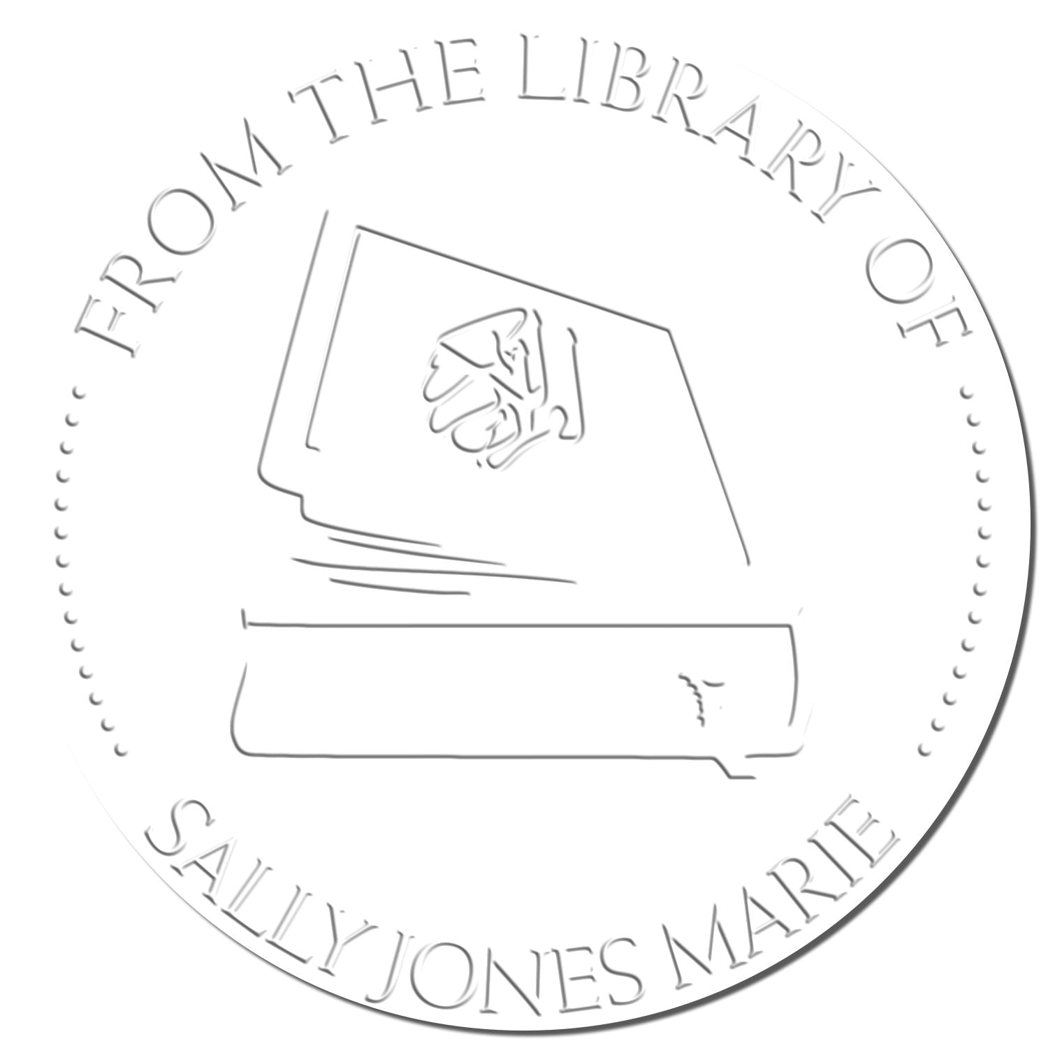 Desk Holy Book Home Address Embossed Stamp - Engineer Seal Stamps