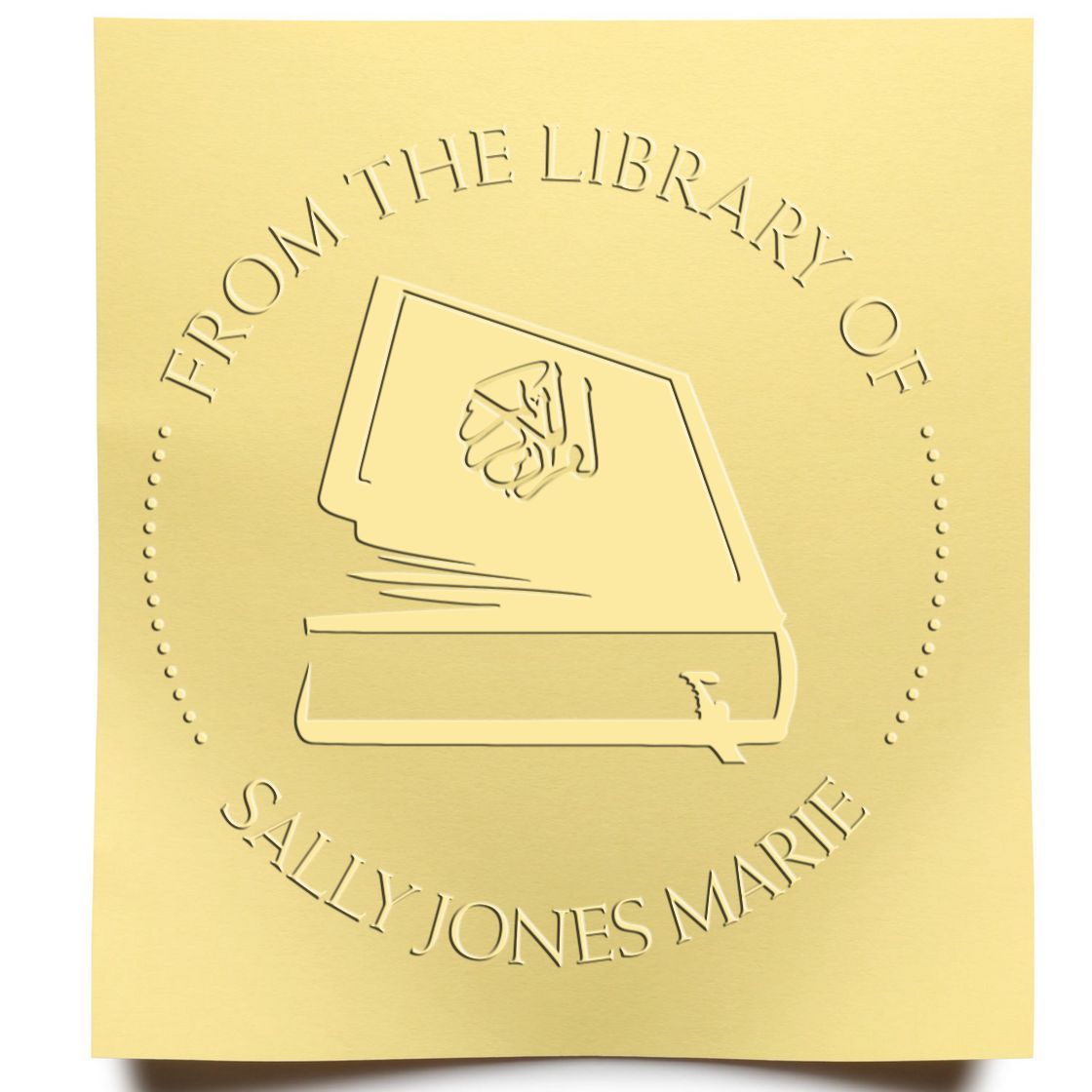 Desk Holy Book Home Address Embossed Stamp - Engineer Seal Stamps