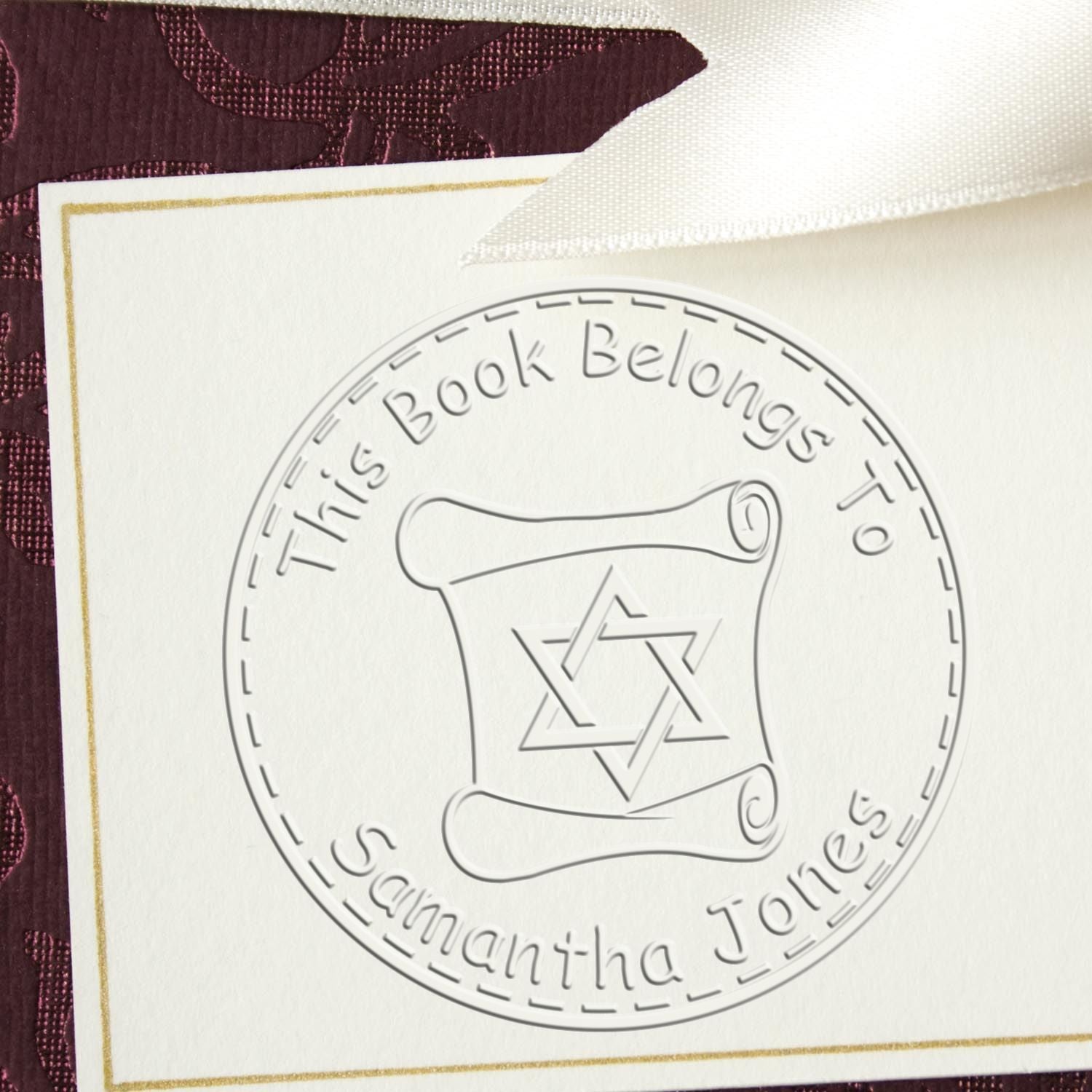 Hybrid Solemn Torah Custom Made Address Seal Stamp - Engineer Seal Stamps
