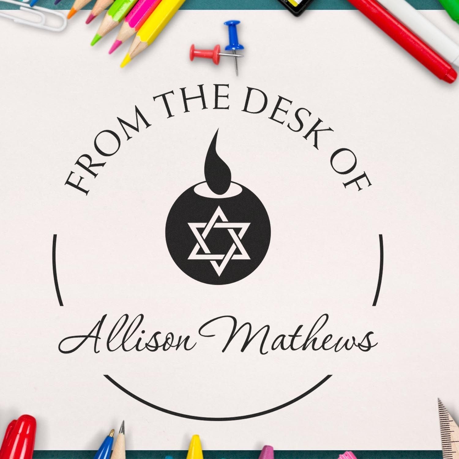 PSI Pre-Inked Bright Oil Lamp Customized Mail Stamper - Engineer Seal Stamps