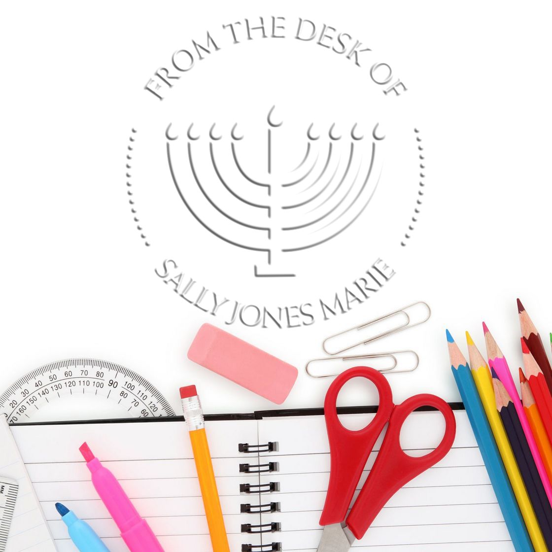 Desk Festival of Lights Personalized Address Seal Stamp - Engineer Seal Stamps