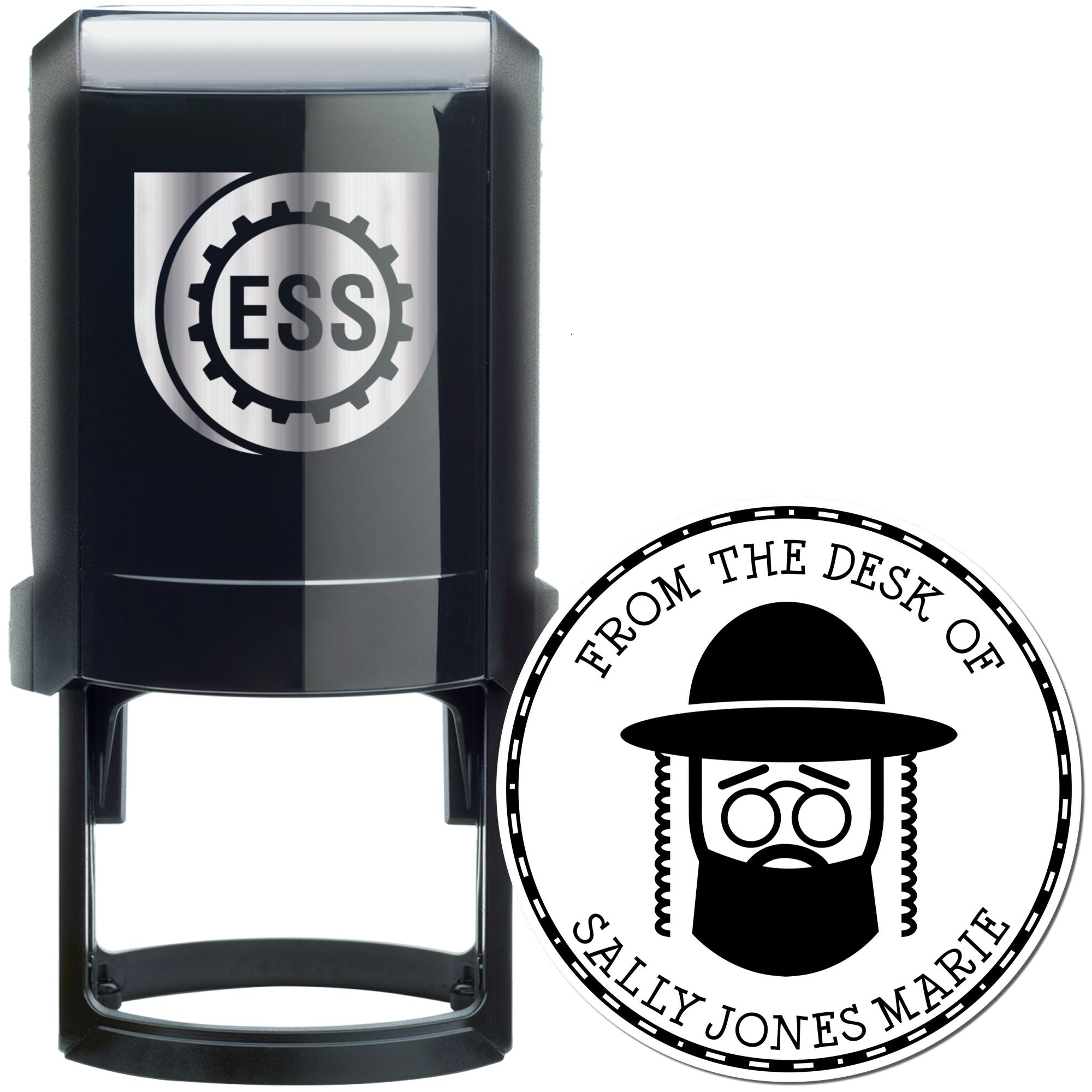 Self-Inking Respected Rabbi Custom Made Home Address Stamp - Engineer Seal Stamps