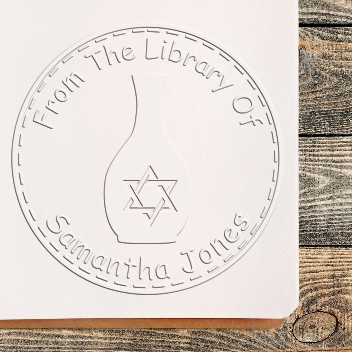 Soft Solace-giving Vase Custom Name And Address Embossing Stamp
