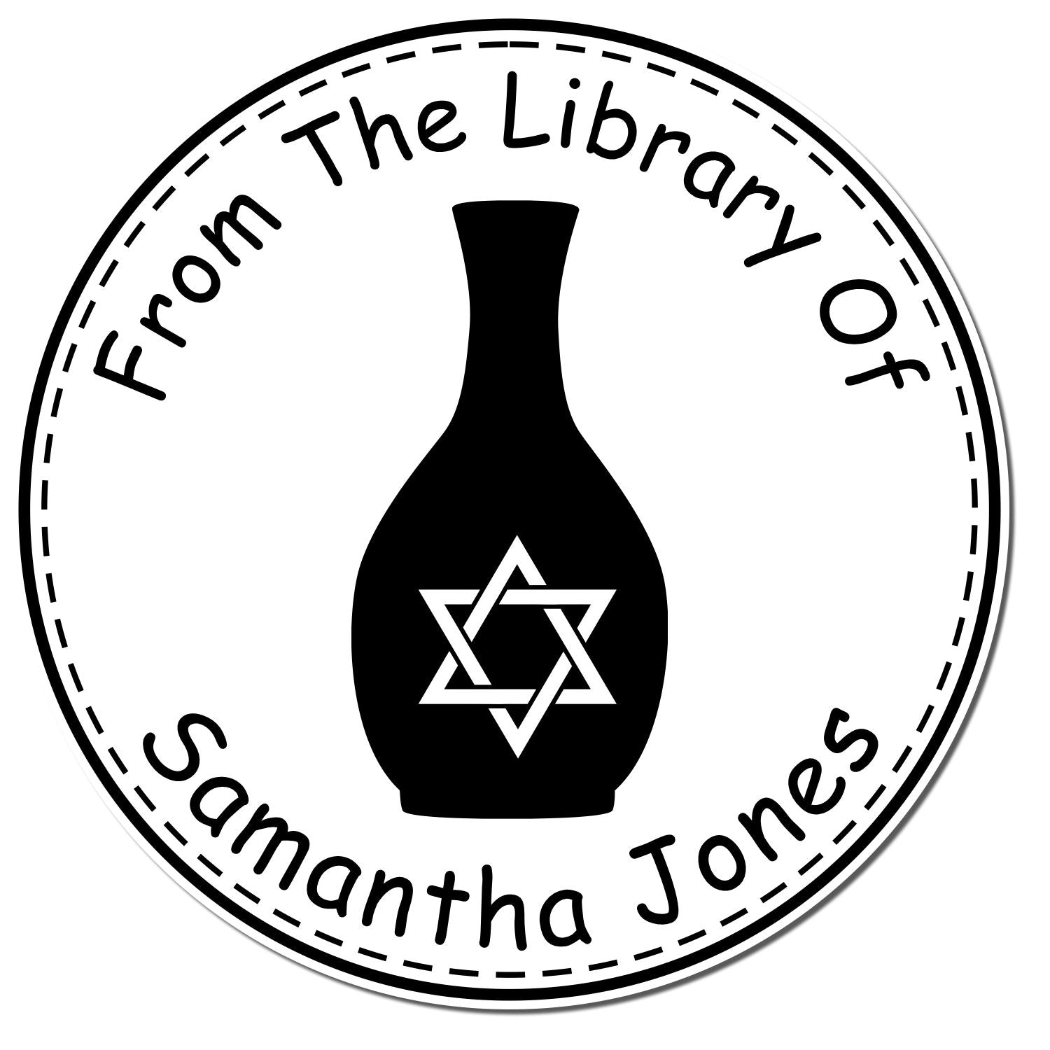 Portable Pre-Inked Solace-giving Vase Customized Home Stamp - Engineer Seal Stamps