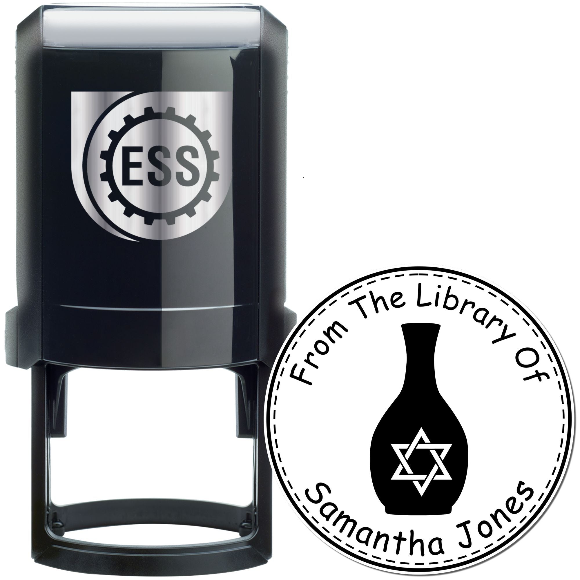 Self-Inking Solace-giving Vase Custom Made New Home Stamp - Engineer Seal Stamps