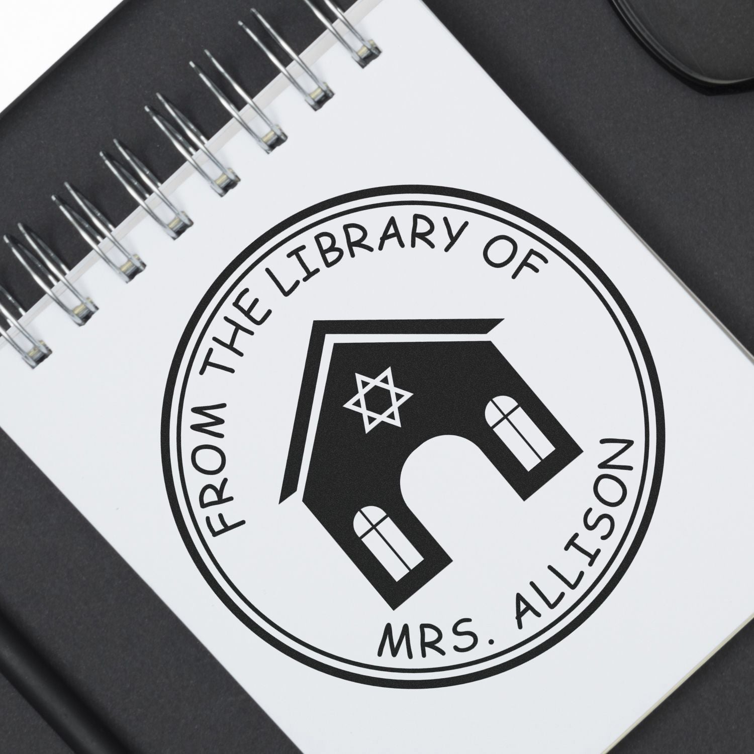 PSI Pre-Inked Sacred Learning Customized Home Address Stamp - Engineer Seal Stamps