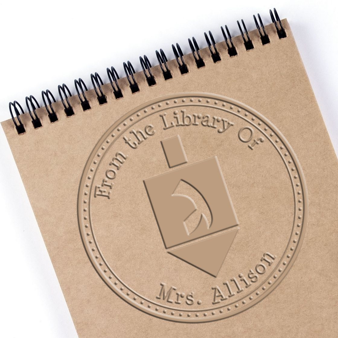 Hybrid Holiday Dreidel Custom Made Name And Address Seal Stamp - Engineer Seal Stamps